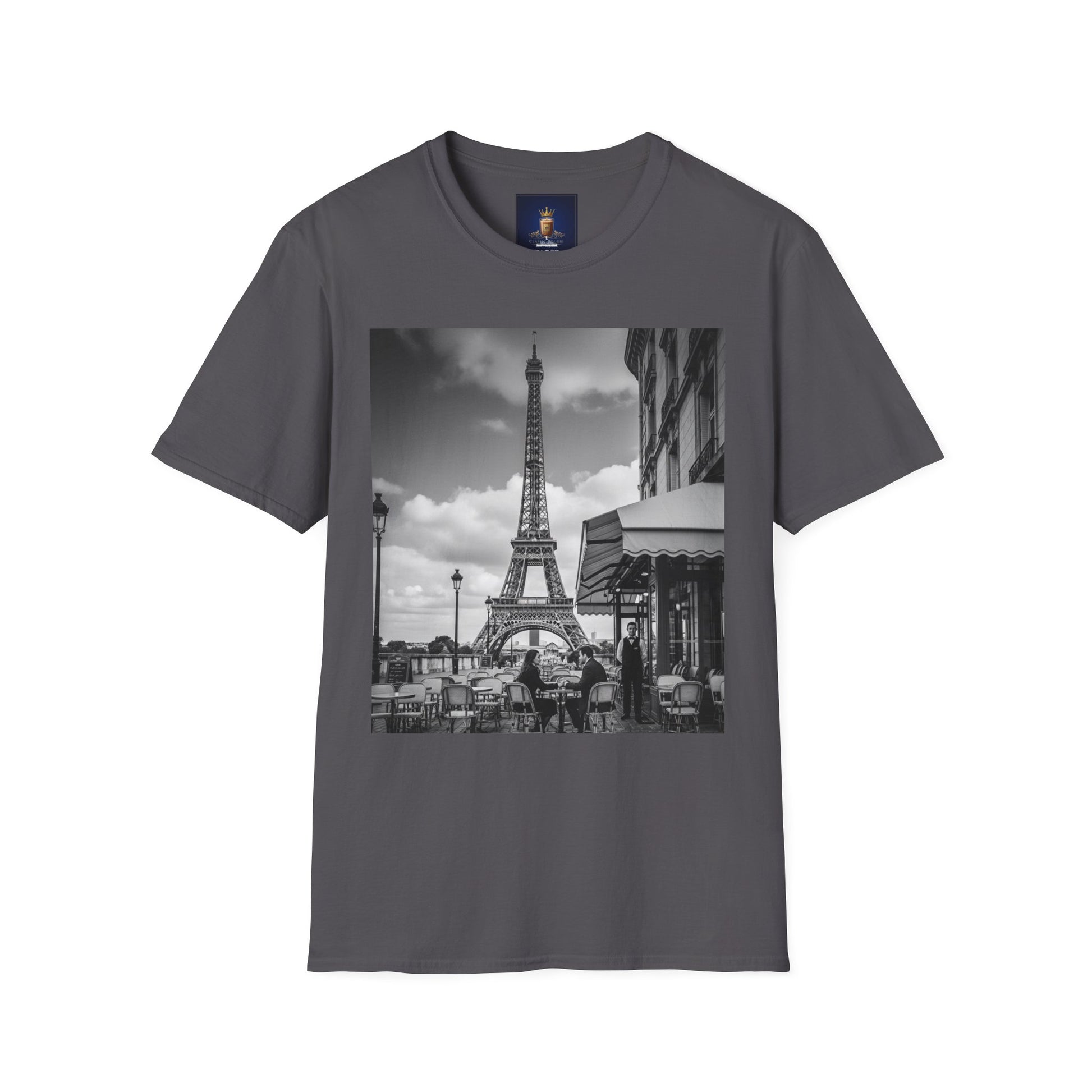 Eiffel Tower Unisex Softstyle T-Shirt, Fashion Tee for Travelers, Parisian Vibe, Great for Gifts, Casual Wear, Holiday Apparel
