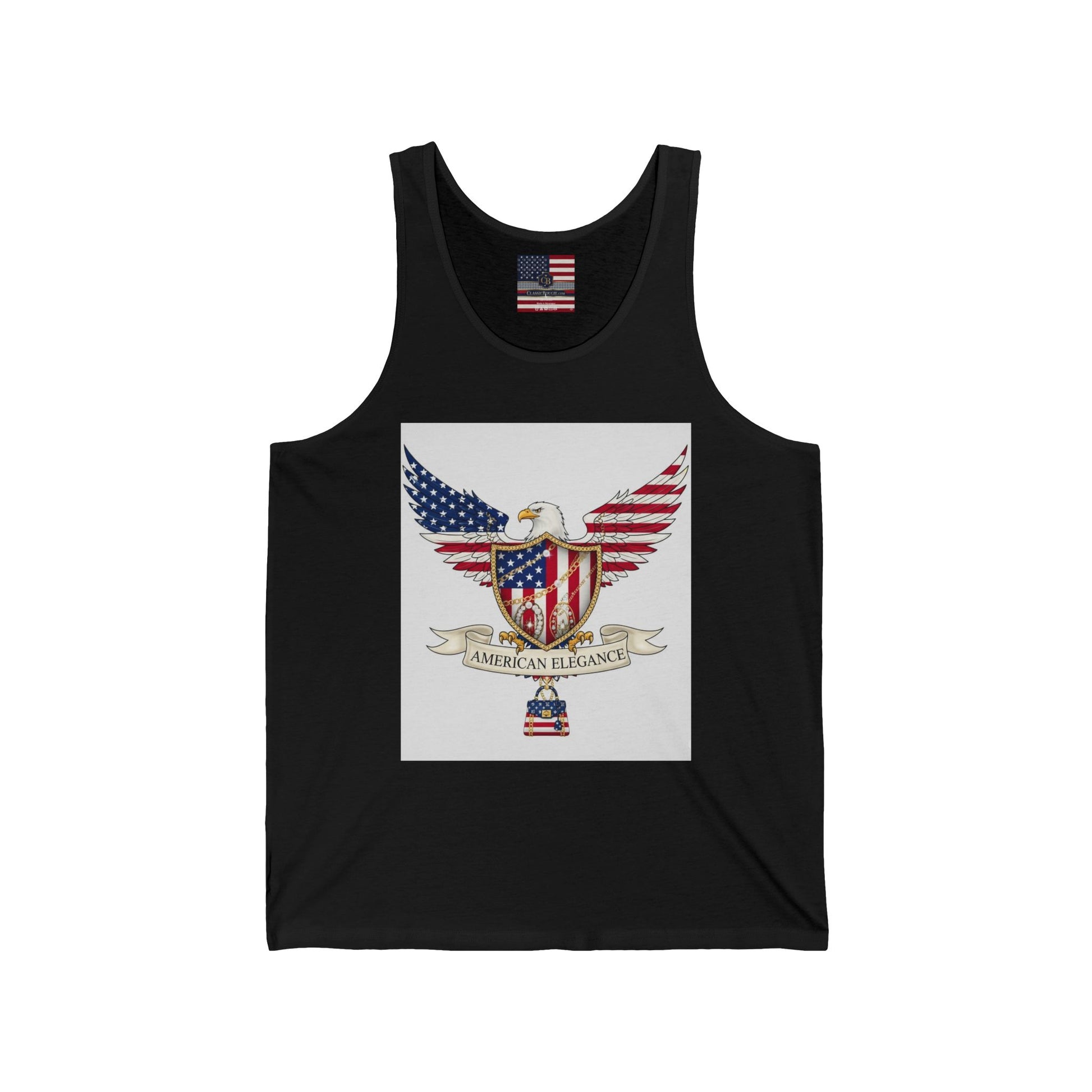 Patriotic Tank Top, American Eagle Apparel, Unisex Summer Shirt, 4th of July Outfit, Classic Bougie Design