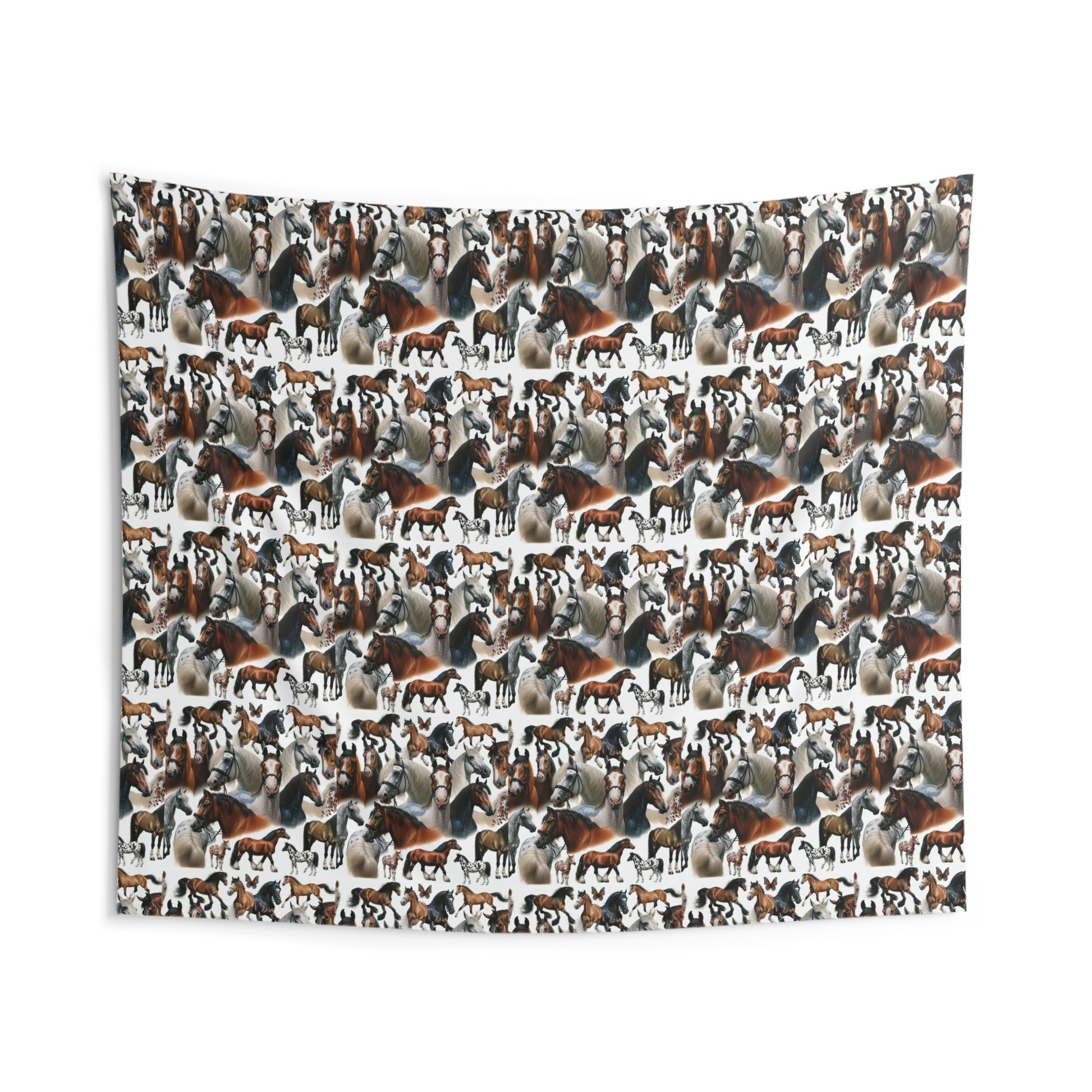 Equestrian Indoor Wall Tapestry, Bohemian Decor, Animal Lovers Gift, Horse-Themed Wall Hanging, Cozy Home Accent