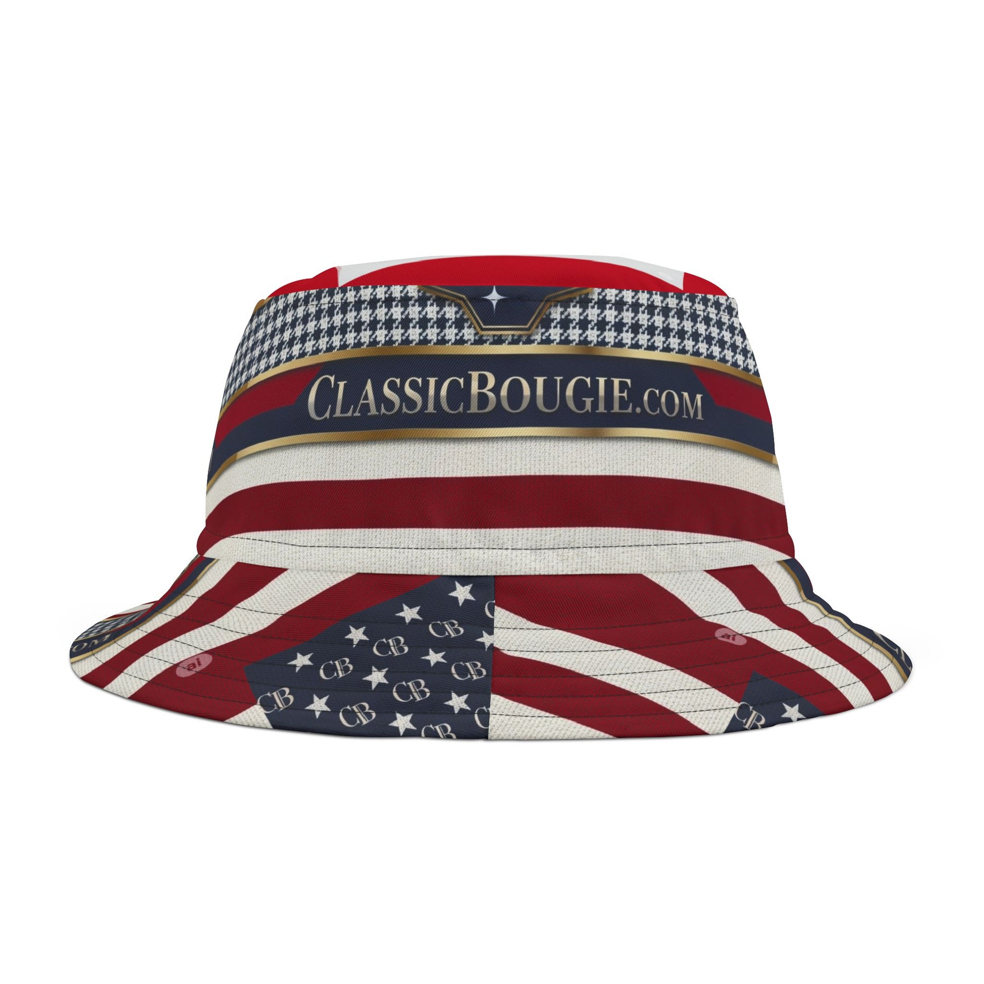 Patriotic Bucket Hat, Summer Accessory, Festival Hat, Holiday Gift, Stylish Sun Protection