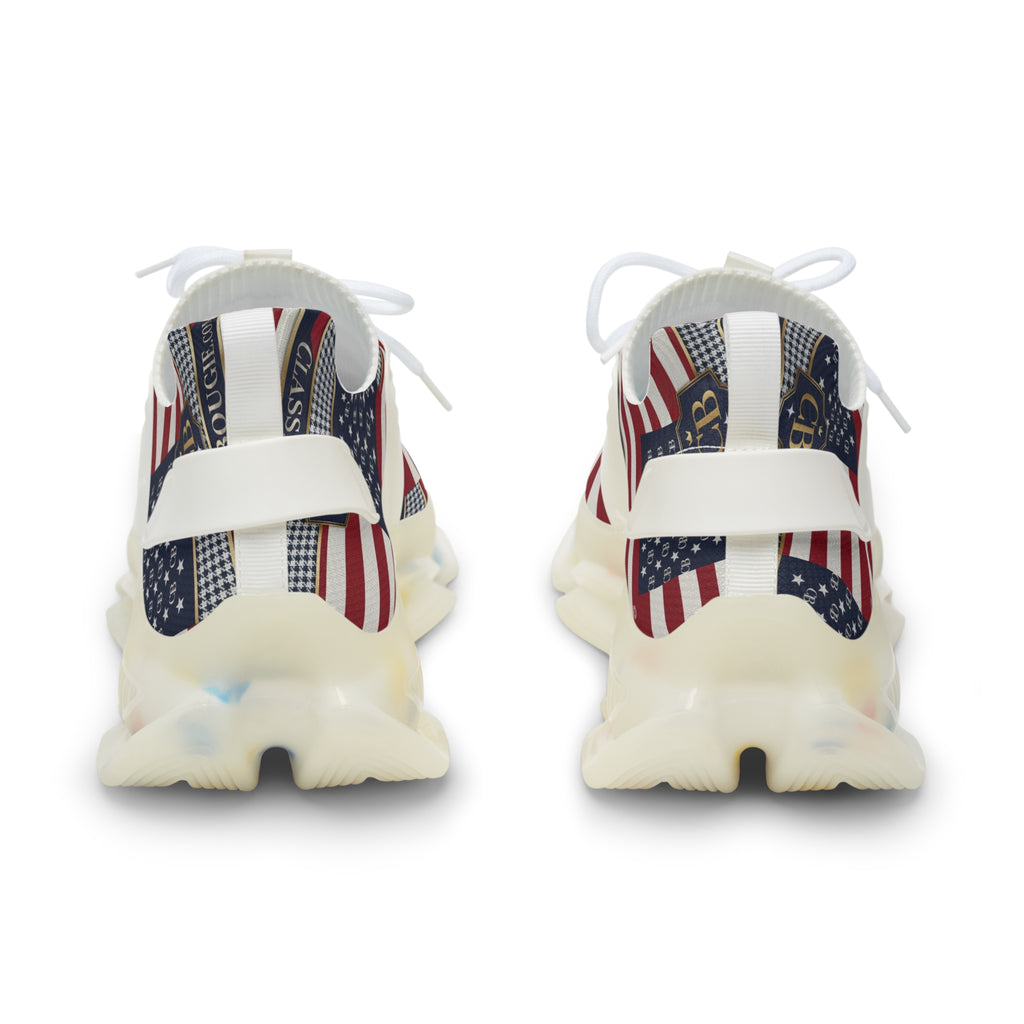 Patriotic Men's Mesh Sneakers | Casual Sport Shoes, Summer Footwear, Stylish Trainers, Comfortable Walkers, Unique Gift Idea