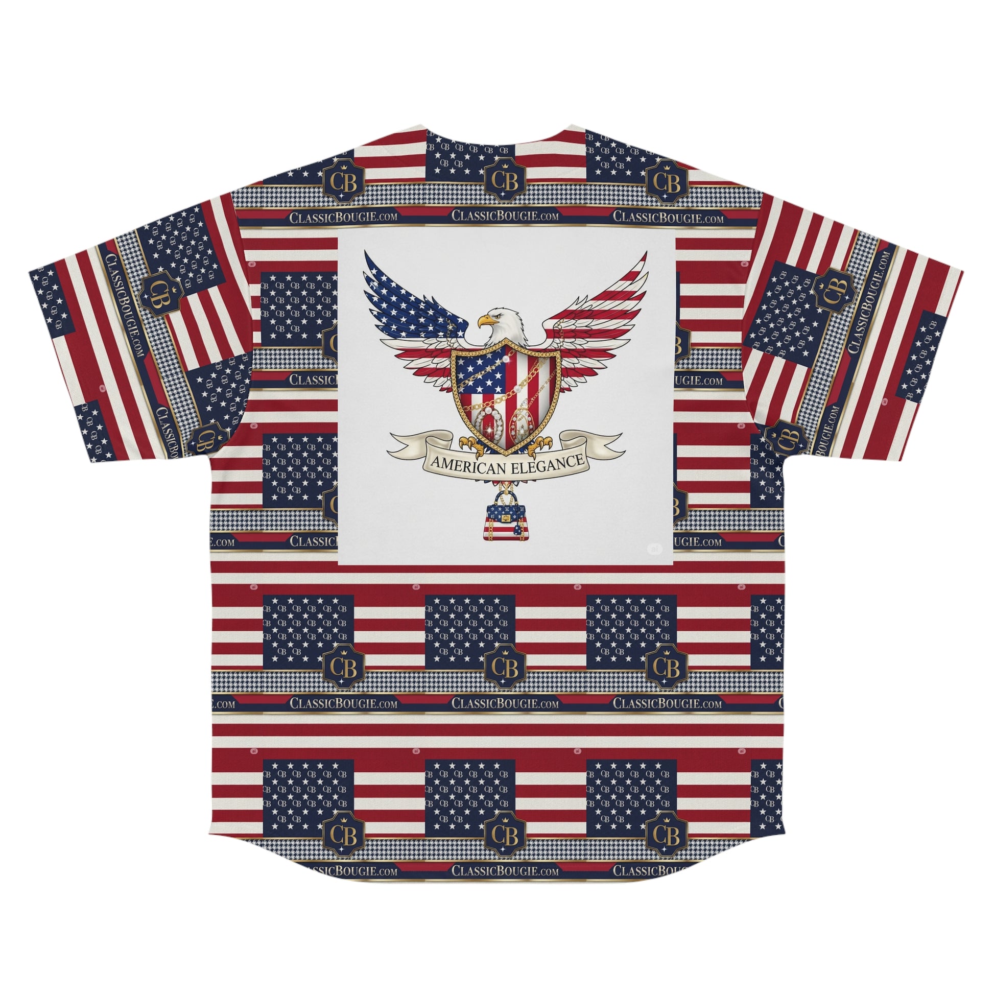 Patriotic Men's Baseball Jersey, Casual Summer Wear, Independence Day Shirt, USA Flag Jersey, Outdoor Sports Apparel