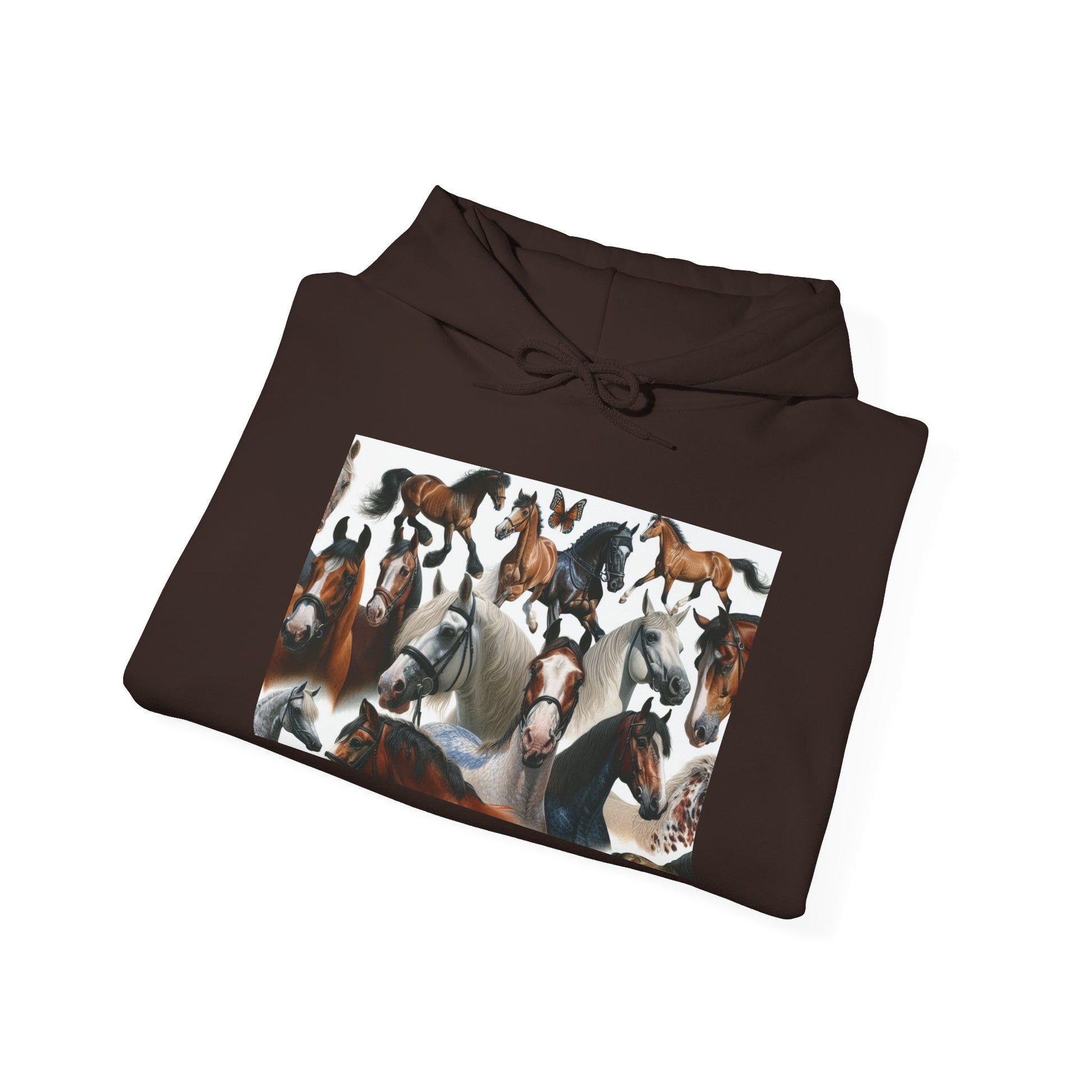 Horse Lover's Unisex Heavy Blend Hoodie, Cozy Equine Sweatshirt for Equestrians, Gifts for Horse Enthusiasts, Ideal for Animal Lovers