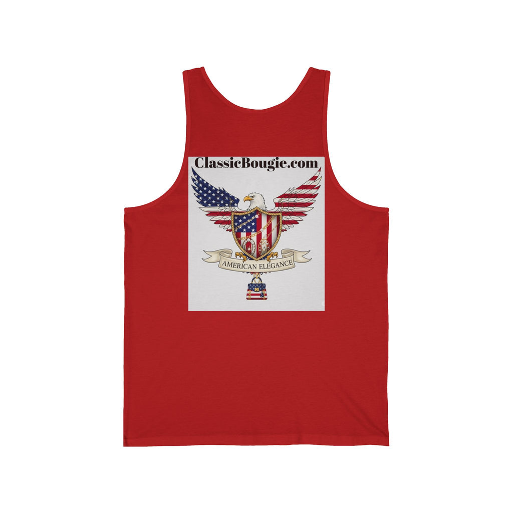 Patriotic Tank Top, American Eagle Apparel, Unisex Summer Shirt, 4th of July Outfit, Classic Bougie Design