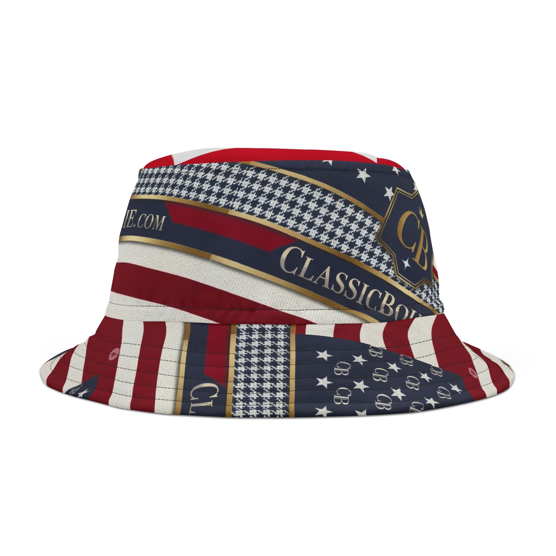 Patriotic Bucket Hat, Summer Accessory, Festival Hat, Holiday Gift, Stylish Sun Protection