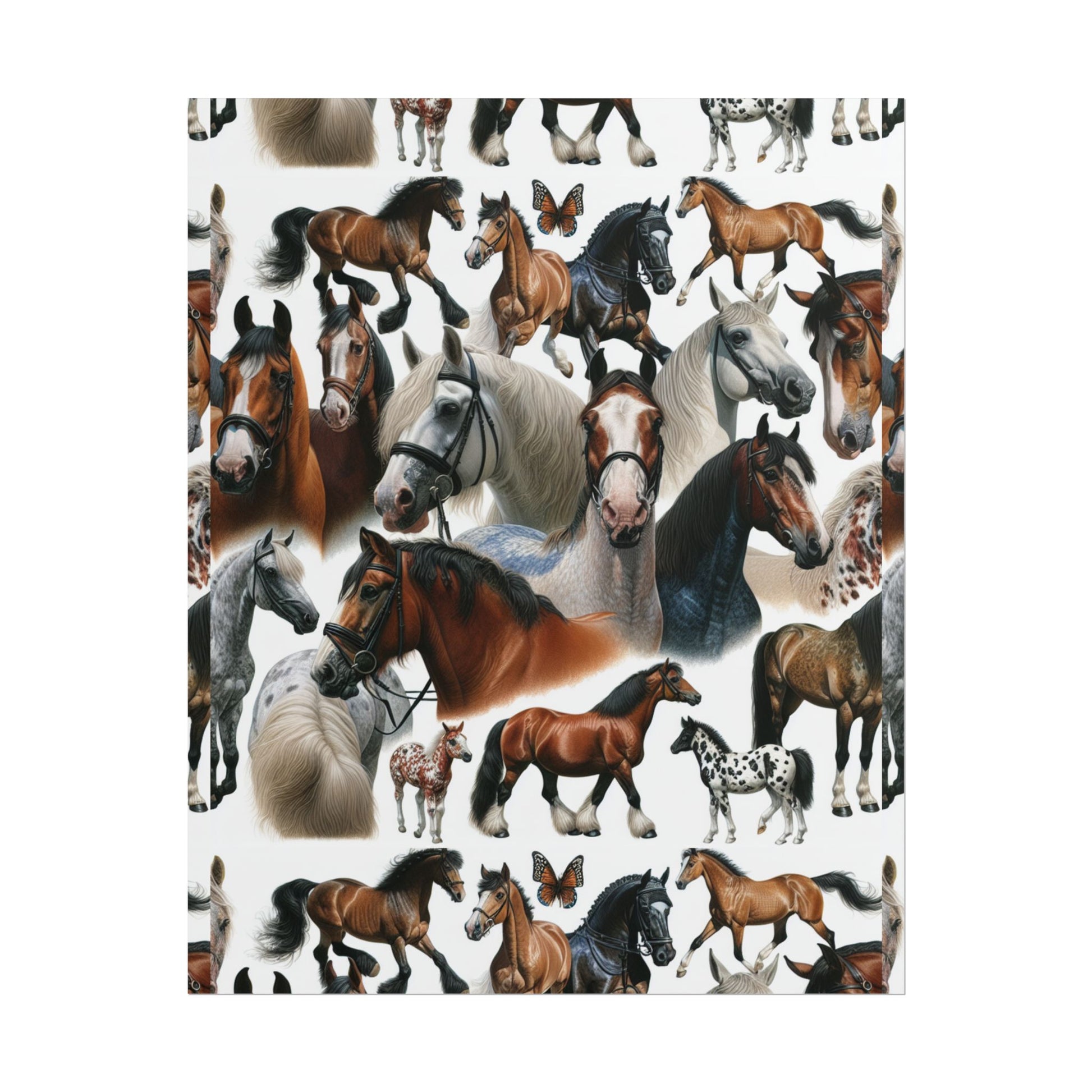 Equestrian Art Prints, Horse Lover Decor, Animal Poster, Equine Wall Art, Gifts for Equestrians