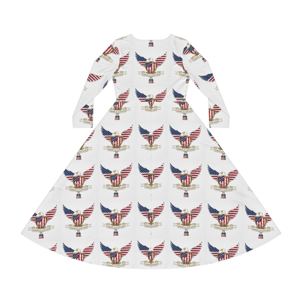 Patriotic Dance Dress - Women's Long Sleeve, Perfect for Celebrations, Events, and Holidays, Comfortable & Stylish, Great for Dancers, [...]