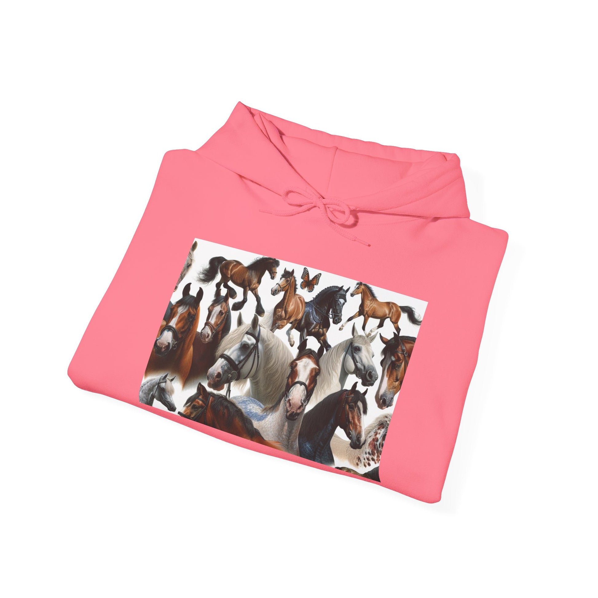 Horse Lover's Unisex Heavy Blend Hoodie, Cozy Equine Sweatshirt for Equestrians, Gifts for Horse Enthusiasts, Ideal for Animal Lovers
