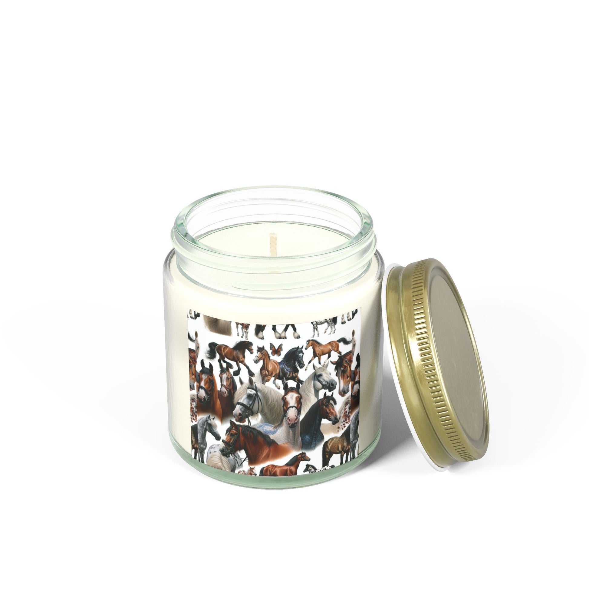 Scented Candles with Horse Design, Cozy Home Decor, Gift for Horse Lovers, Farmhouse Candle, Aromatherapy Candle