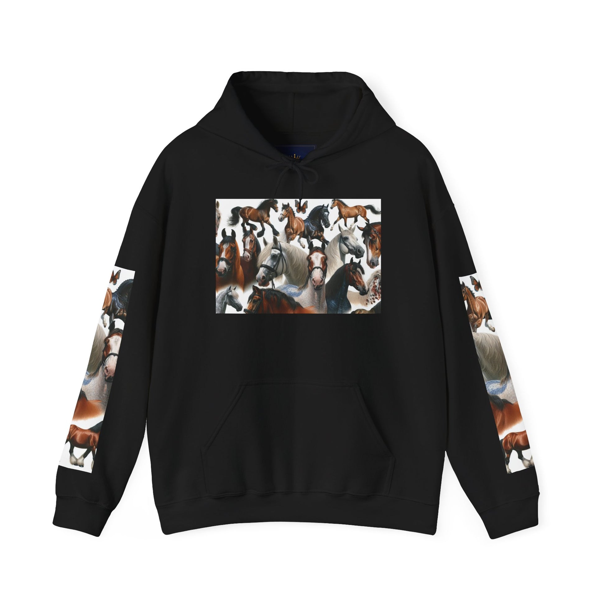 Horse Lover's Unisex Heavy Blend Hoodie, Cozy Equine Sweatshirt for Equestrians, Gifts for Horse Enthusiasts, Ideal for Animal Lovers