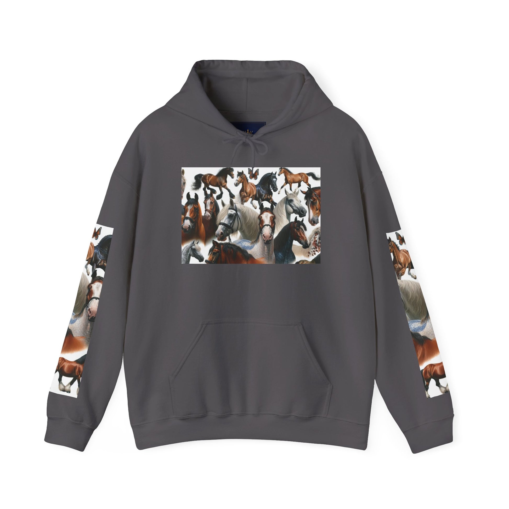 Horse Lover's Unisex Heavy Blend Hoodie, Cozy Equine Sweatshirt for Equestrians, Gifts for Horse Enthusiasts, Ideal for Animal Lovers