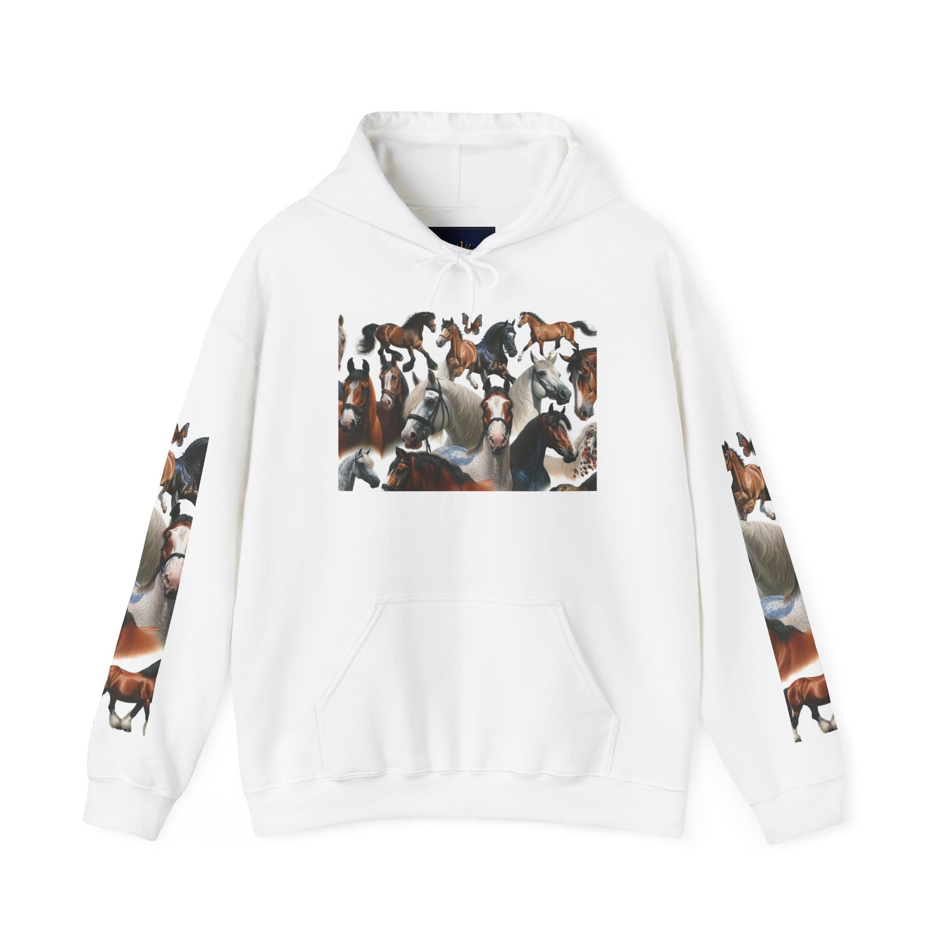 Horse Lover's Unisex Heavy Blend Hoodie, Cozy Equine Sweatshirt for Equestrians, Gifts for Horse Enthusiasts, Ideal for Animal Lovers
