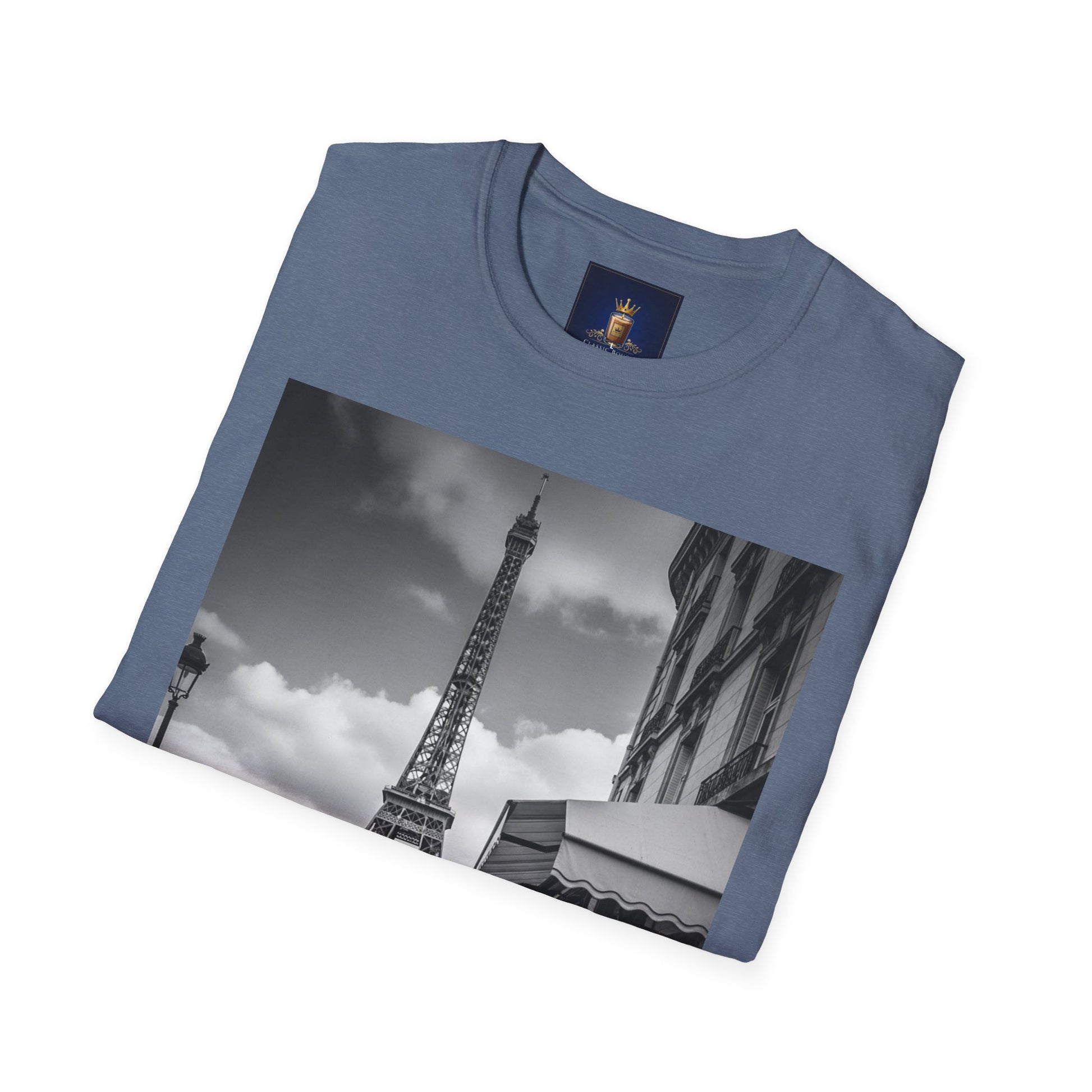 Eiffel Tower Unisex Softstyle T-Shirt, Fashion Tee for Travelers, Parisian Vibe, Great for Gifts, Casual Wear, Holiday Apparel