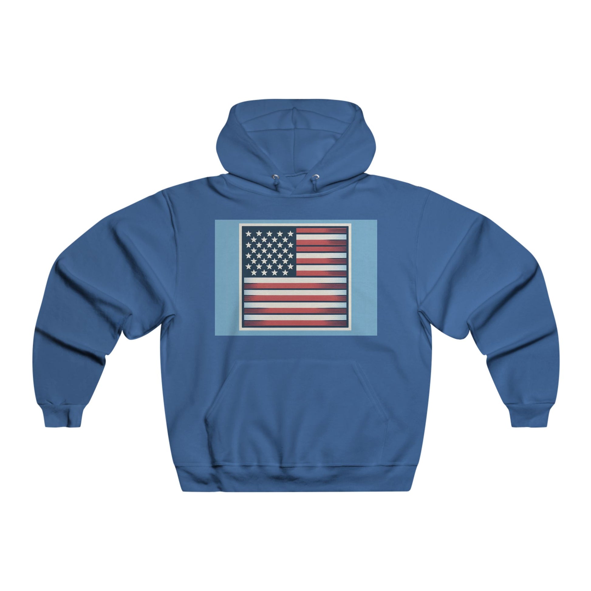 Men's Hoodie with American Flag & Classic Bougie Design, Cozy Sweatshirt, Gift for Him, Casual Wear, Stylish Hooded Sweater
