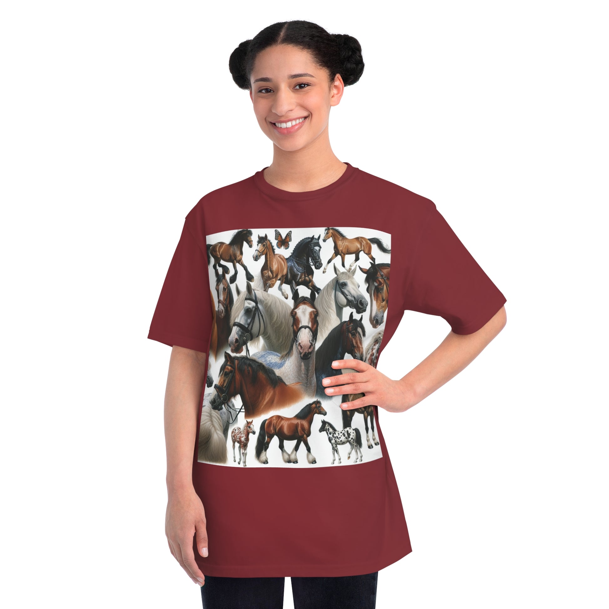 Organic Horse Lover T-Shirt | Gift for Equestrian Enthusiasts, Farm Apparel, Animal Art Tee, Nature Lover Gift, Casual Wear