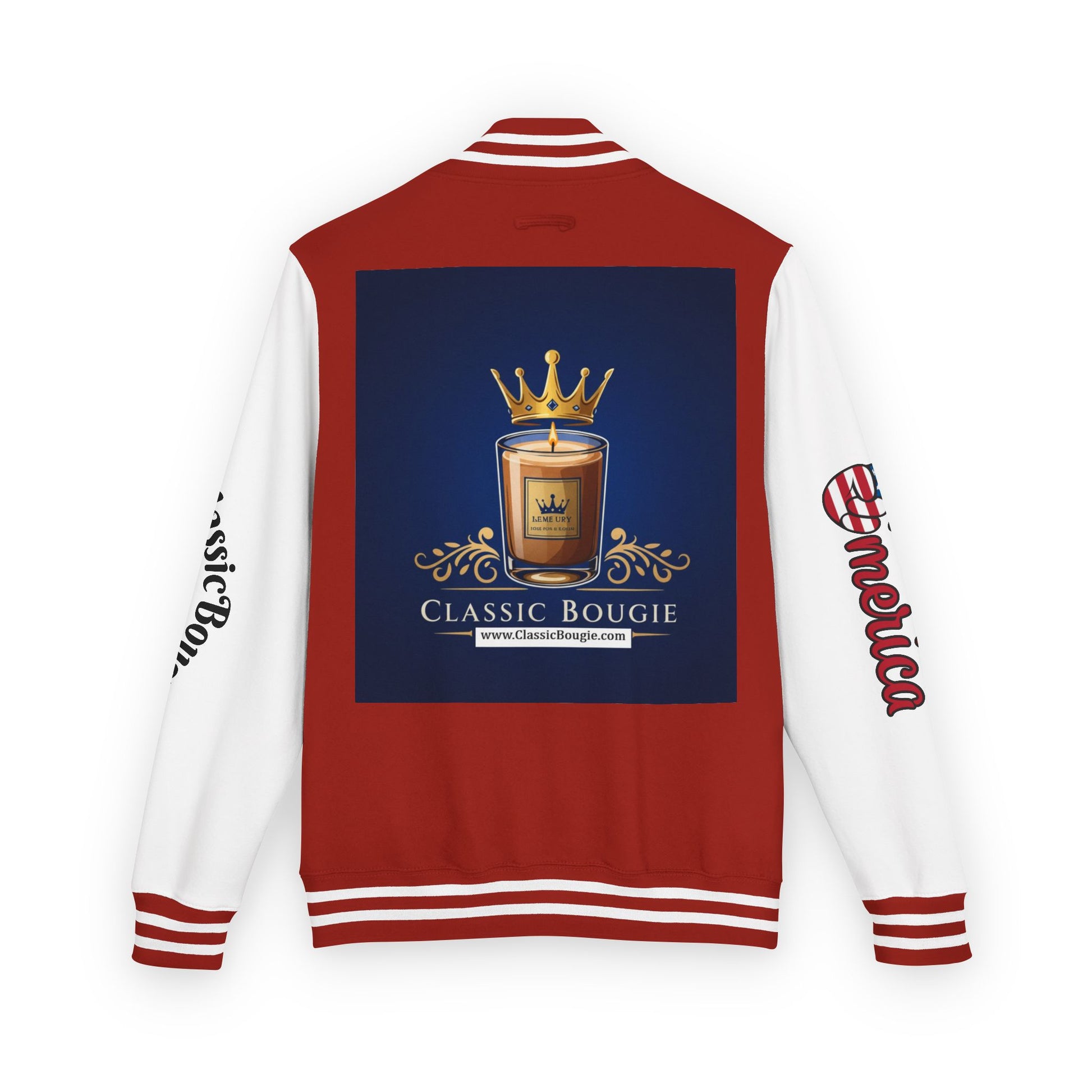 Classic Bougie Unisex Heavyweight Letterman Jacket - Vintage Style, Casual Wear, Trendy Outerwear, College Spirit, Gift for Him/Her