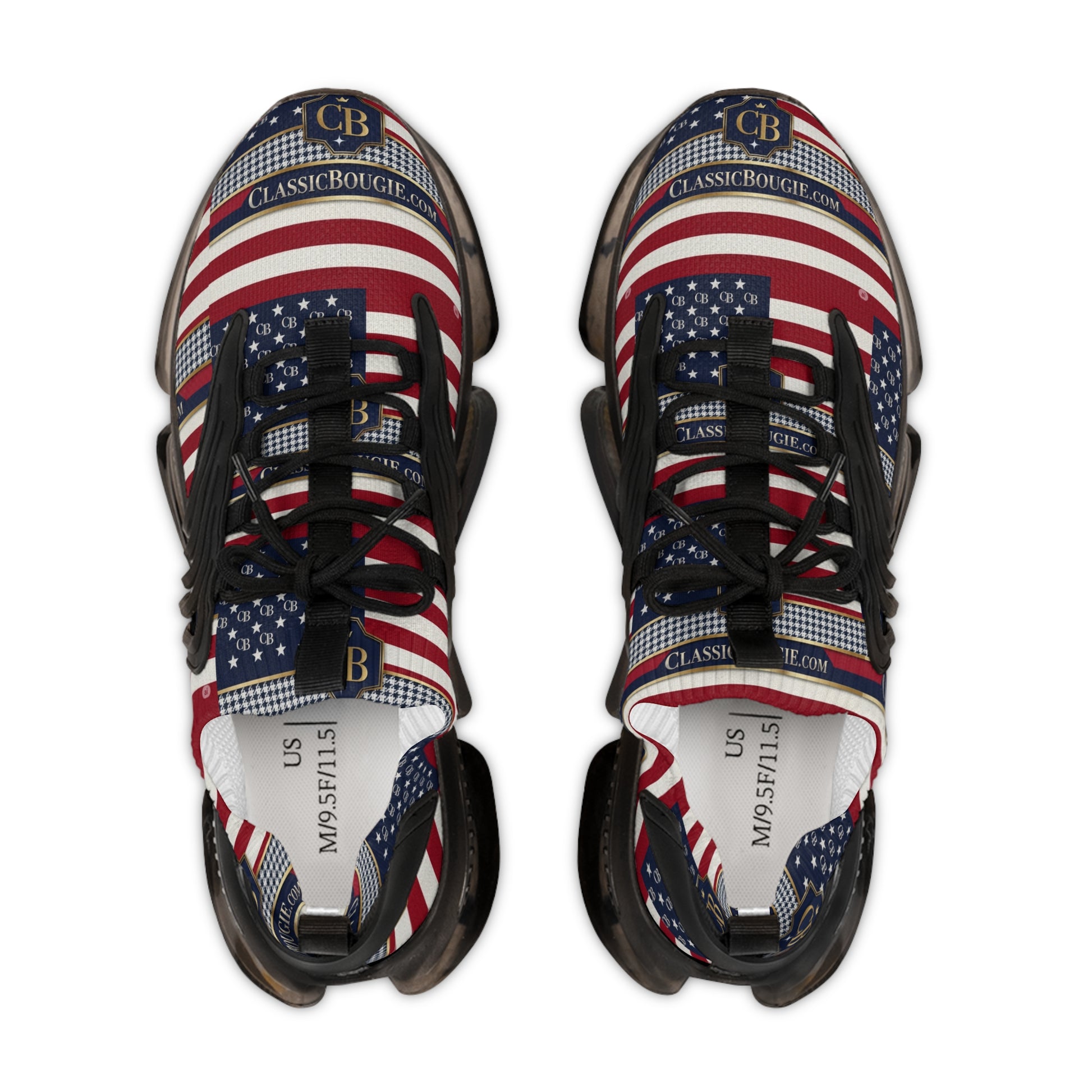 Patriotic Men's Mesh Sneakers | Casual Sport Shoes, Summer Footwear, Stylish Trainers, Comfortable Walkers, Unique Gift Idea
