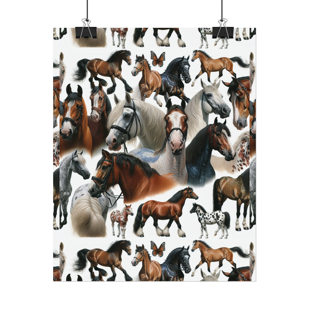 Equestrian Art Prints, Horse Lover Decor, Animal Poster, Equine Wall Art, Gifts for Equestrians