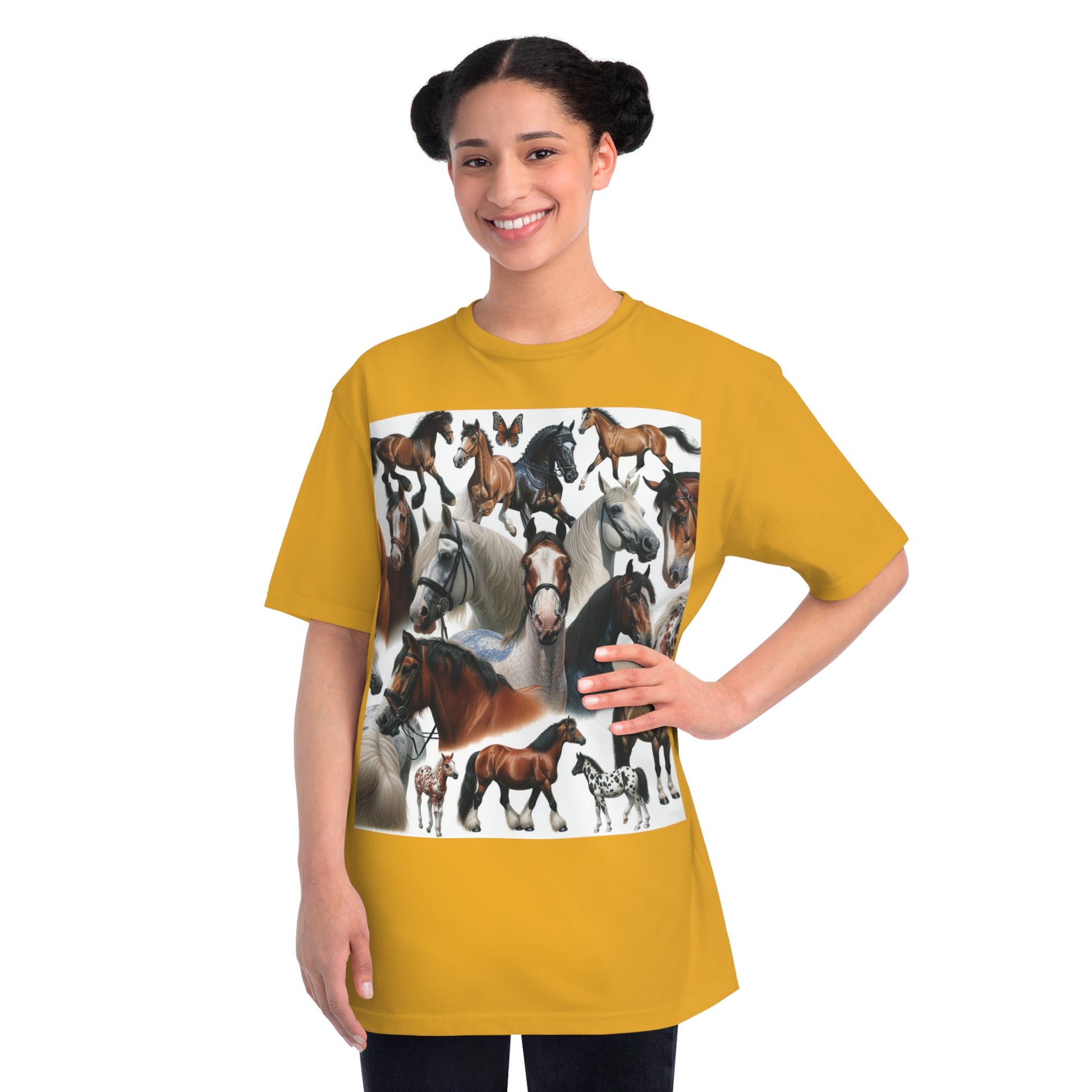 Organic Horse Lover T-Shirt | Gift for Equestrian Enthusiasts, Farm Apparel, Animal Art Tee, Nature Lover Gift, Casual Wear