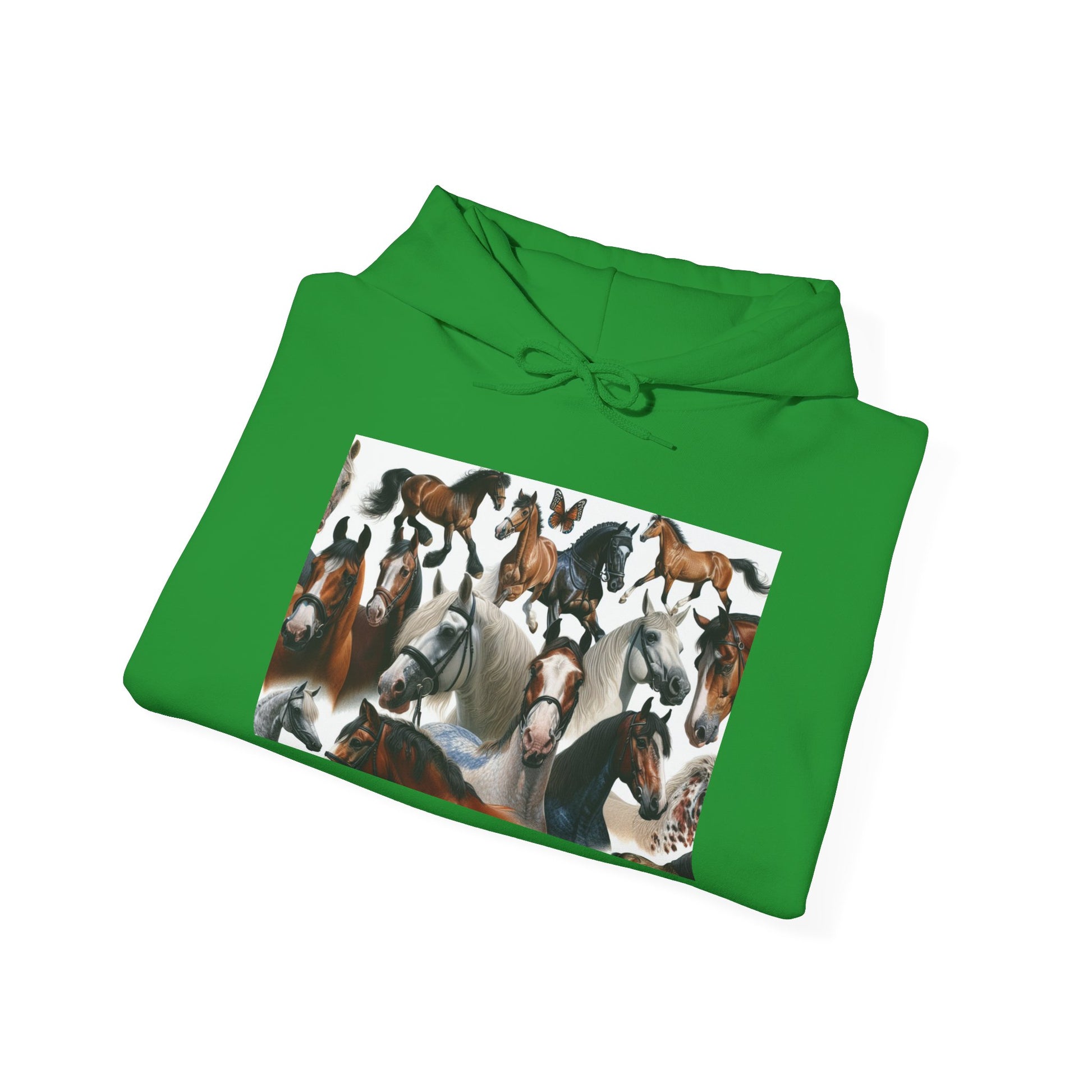 Horse Lover's Unisex Heavy Blend Hoodie, Cozy Equine Sweatshirt for Equestrians, Gifts for Horse Enthusiasts, Ideal for Animal Lovers