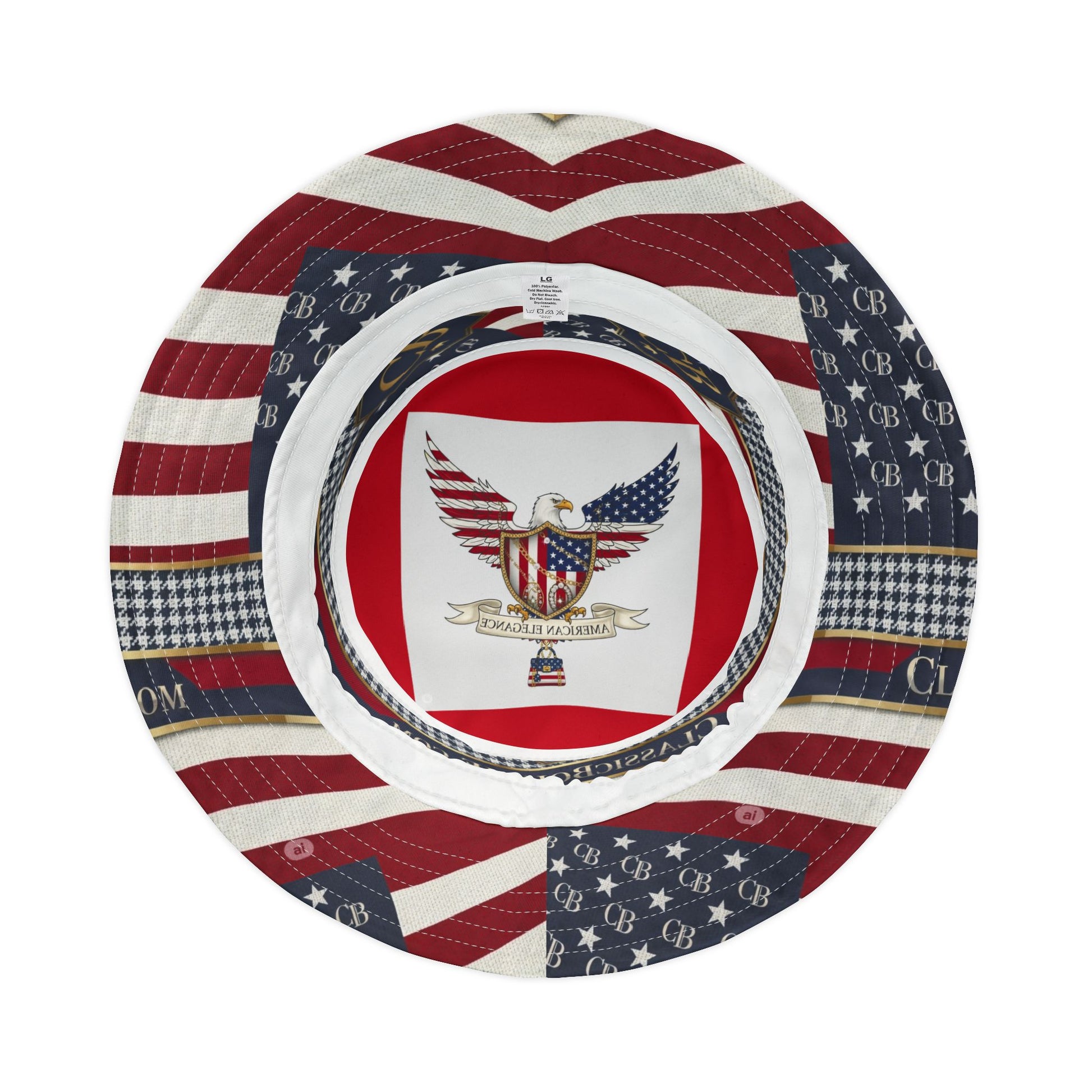 Patriotic Bucket Hat, Summer Accessory, Festival Hat, Holiday Gift, Stylish Sun Protection