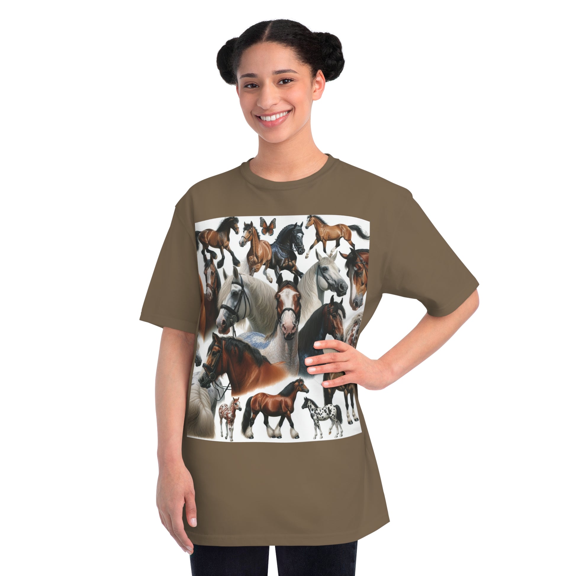 Organic Horse Lover T-Shirt | Gift for Equestrian Enthusiasts, Farm Apparel, Animal Art Tee, Nature Lover Gift, Casual Wear