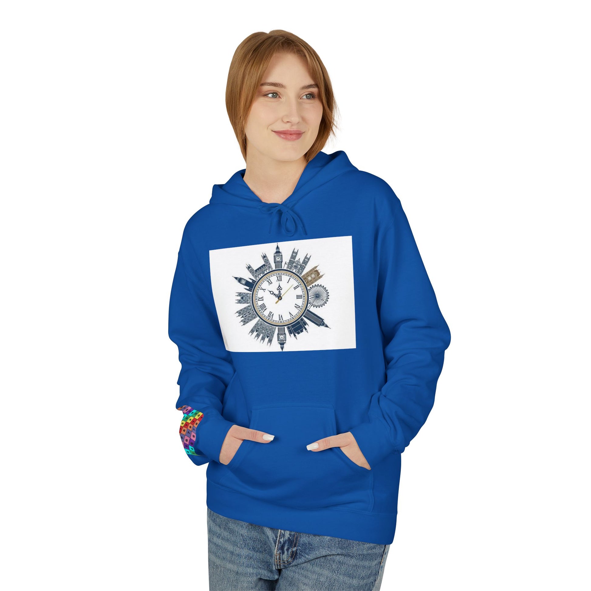 Urban Vibes Fleece Hoodie - Cozy Streetwear, Gift for Him/Her, Casual Layer, Unique Design, Perfect for Fall/Winter, Heritage Style