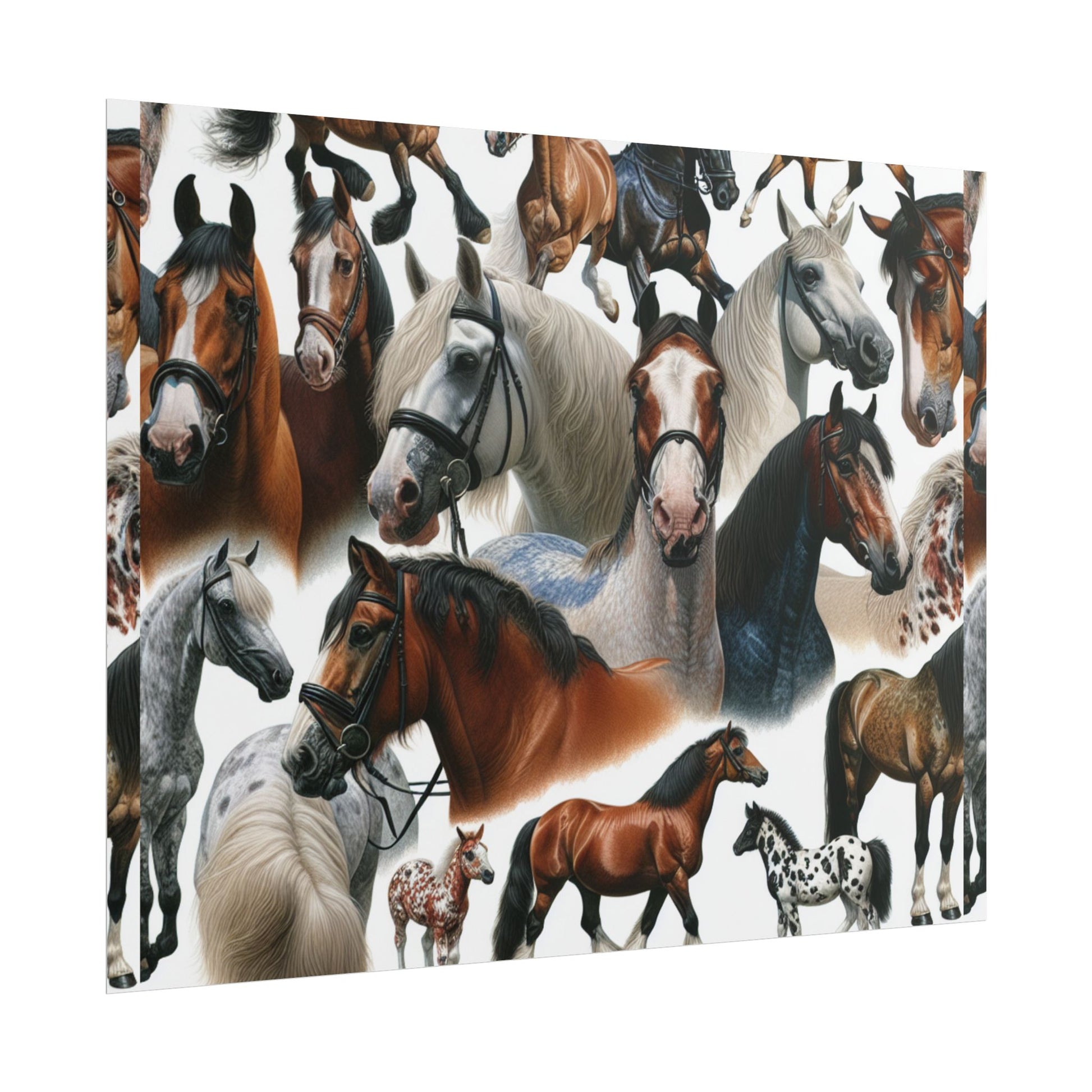 Equestrian Art Prints, Horse Lover Decor, Animal Poster, Equine Wall Art, Gifts for Equestrians