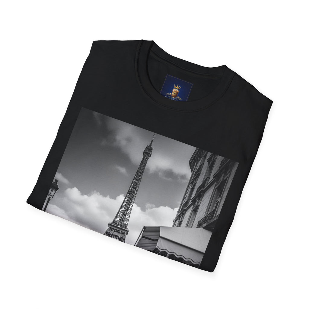 Eiffel Tower Unisex Softstyle T-Shirt, Fashion Tee for Travelers, Parisian Vibe, Great for Gifts, Casual Wear, Holiday Apparel