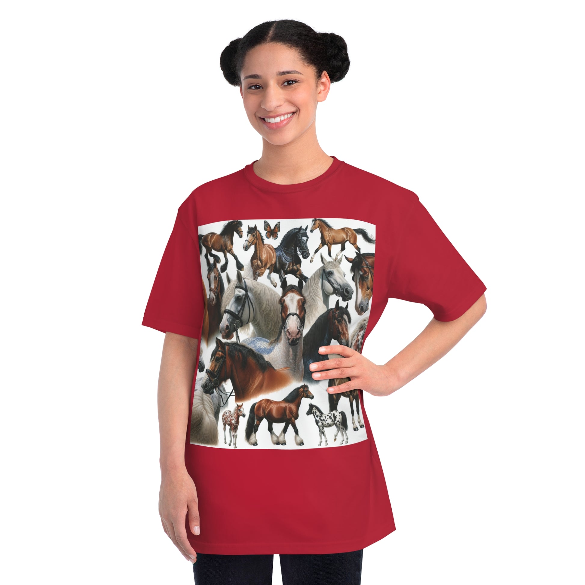 Organic Horse Lover T-Shirt | Gift for Equestrian Enthusiasts, Farm Apparel, Animal Art Tee, Nature Lover Gift, Casual Wear