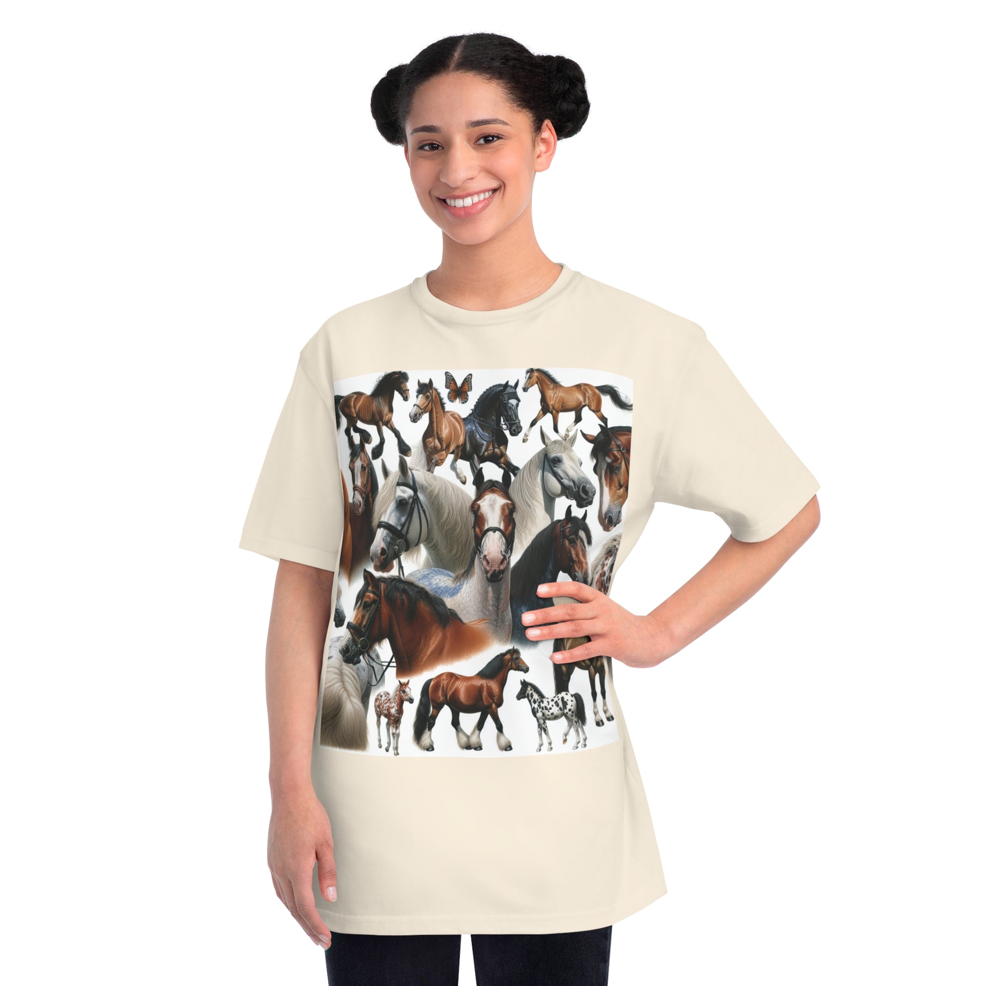Organic Horse Lover T-Shirt | Gift for Equestrian Enthusiasts, Farm Apparel, Animal Art Tee, Nature Lover Gift, Casual Wear
