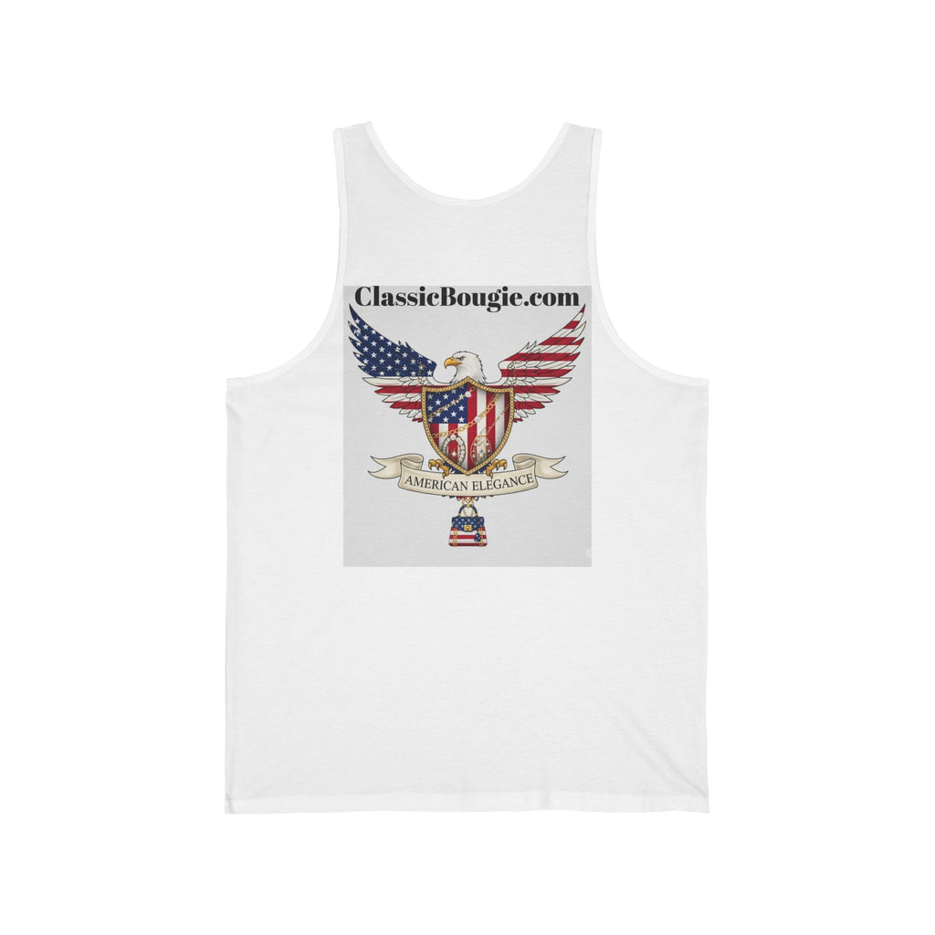 Patriotic Tank Top, American Eagle Apparel, Unisex Summer Shirt, 4th of July Outfit, Classic Bougie Design