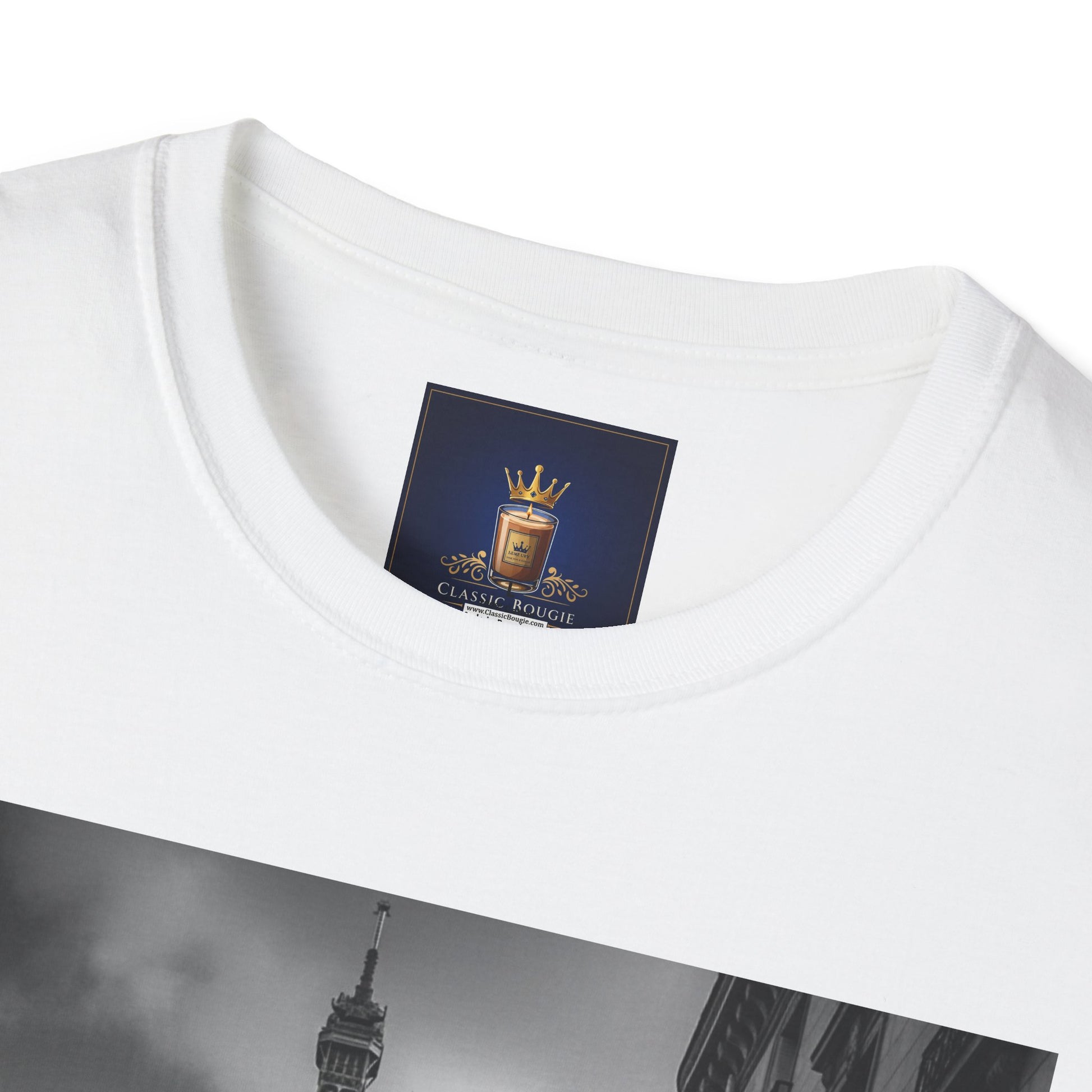 Eiffel Tower Unisex Softstyle T-Shirt, Fashion Tee for Travelers, Parisian Vibe, Great for Gifts, Casual Wear, Holiday Apparel