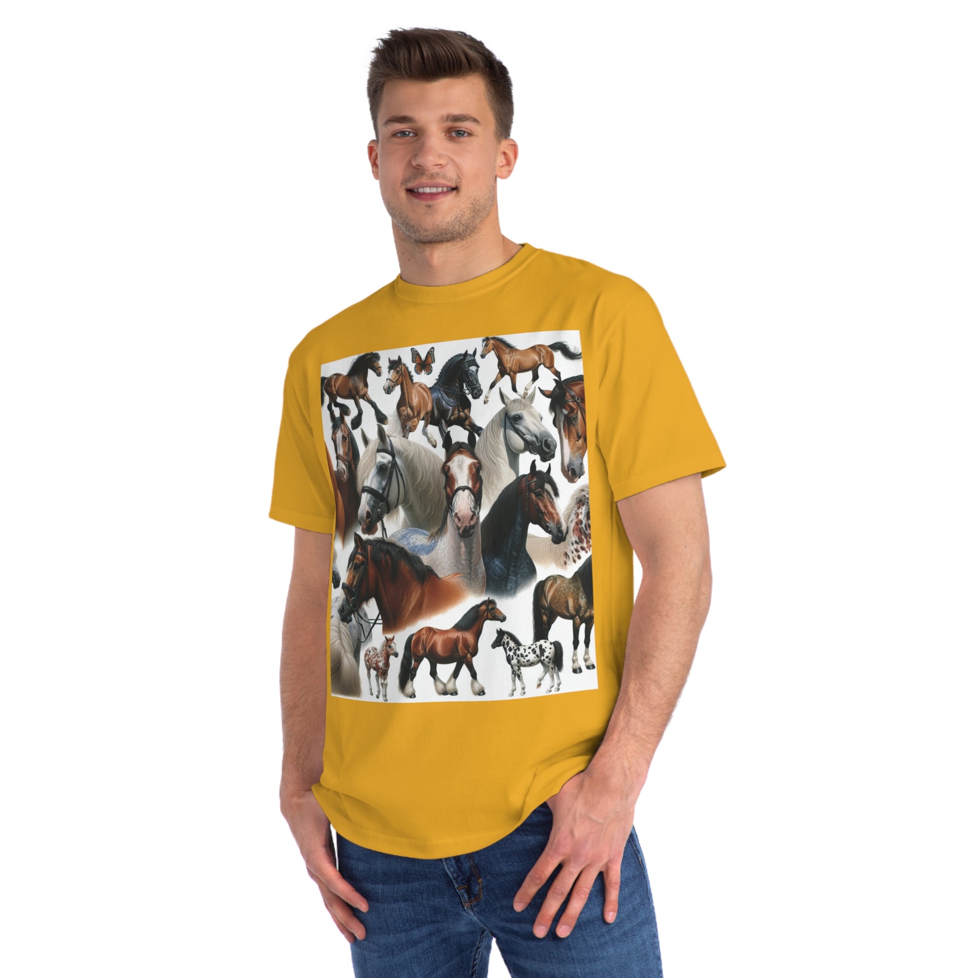 Organic Horse Lover T-Shirt | Gift for Equestrian Enthusiasts, Farm Apparel, Animal Art Tee, Nature Lover Gift, Casual Wear