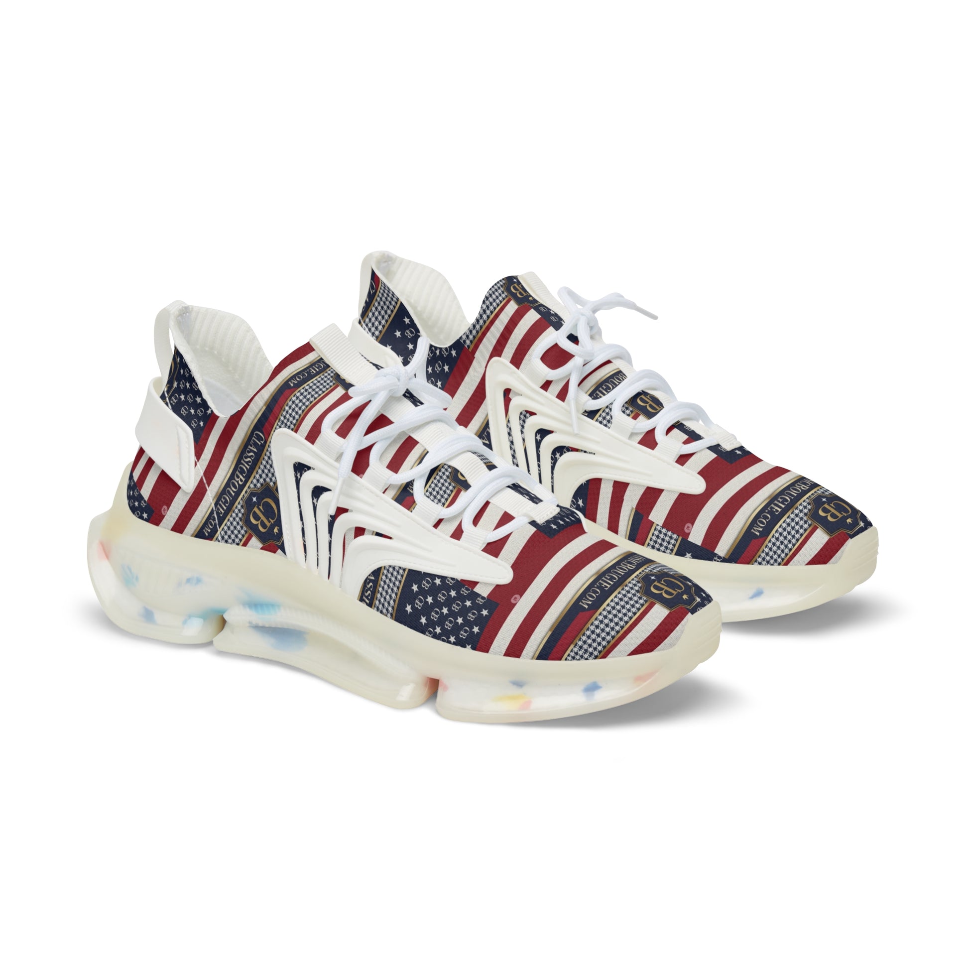 Patriotic Men's Mesh Sneakers | Casual Sport Shoes, Summer Footwear, Stylish Trainers, Comfortable Walkers, Unique Gift Idea