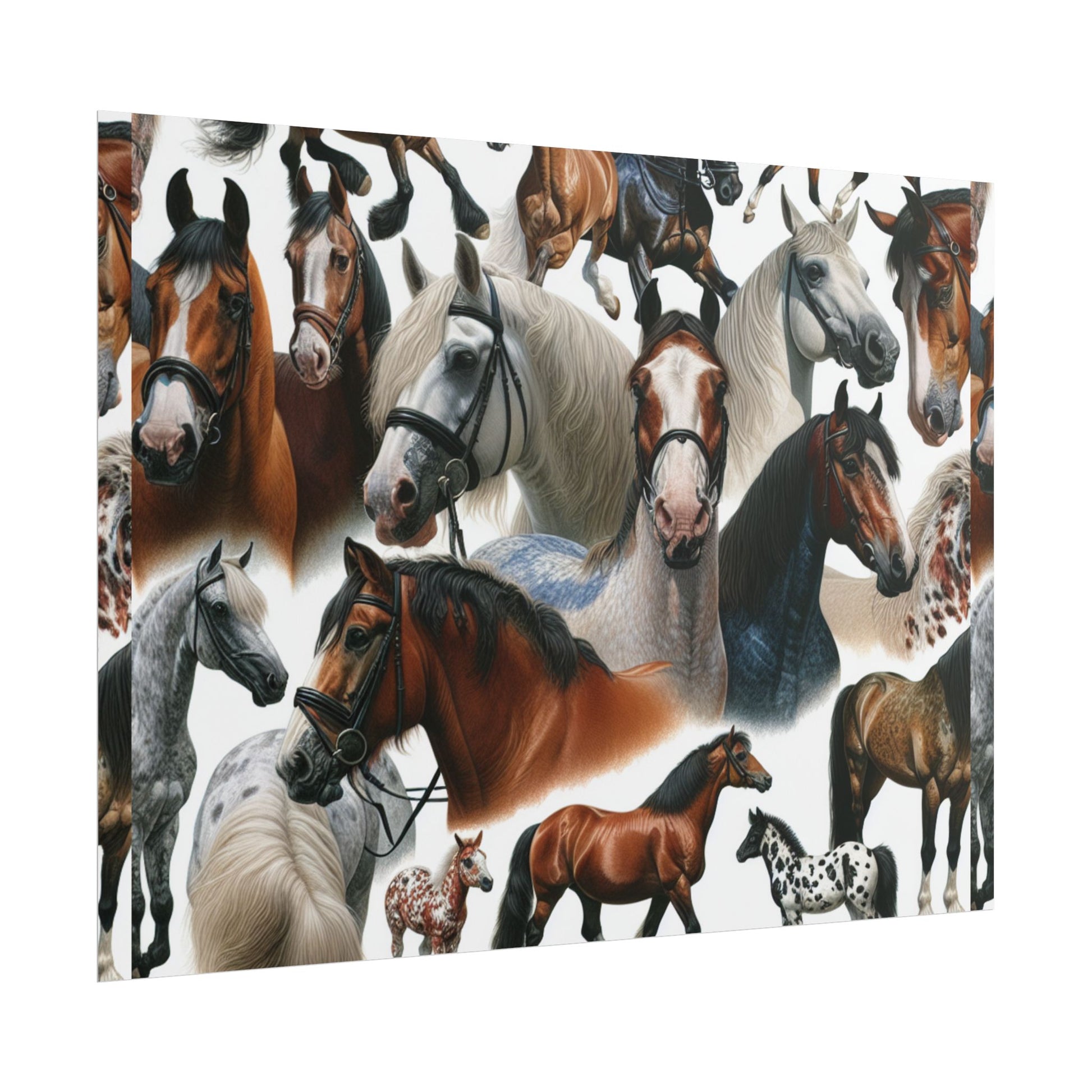 Equestrian Art Prints, Horse Lover Decor, Animal Poster, Equine Wall Art, Gifts for Equestrians