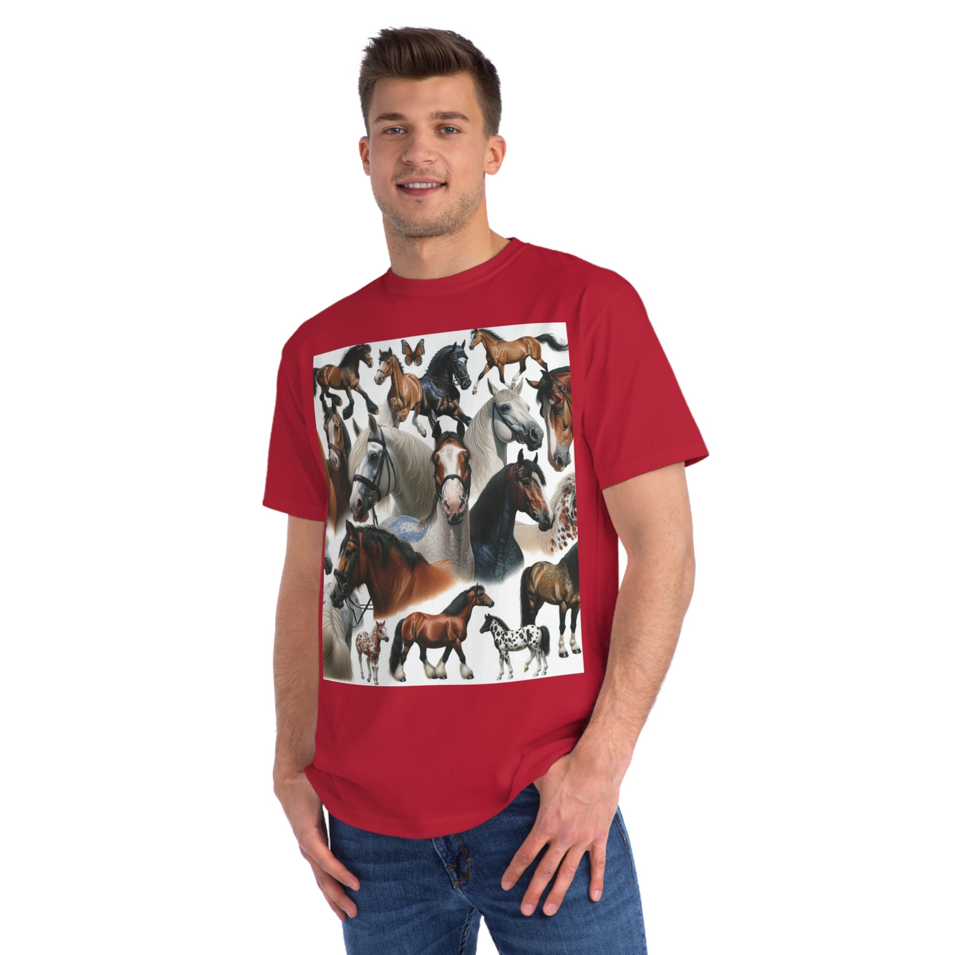 Organic Horse Lover T-Shirt | Gift for Equestrian Enthusiasts, Farm Apparel, Animal Art Tee, Nature Lover Gift, Casual Wear