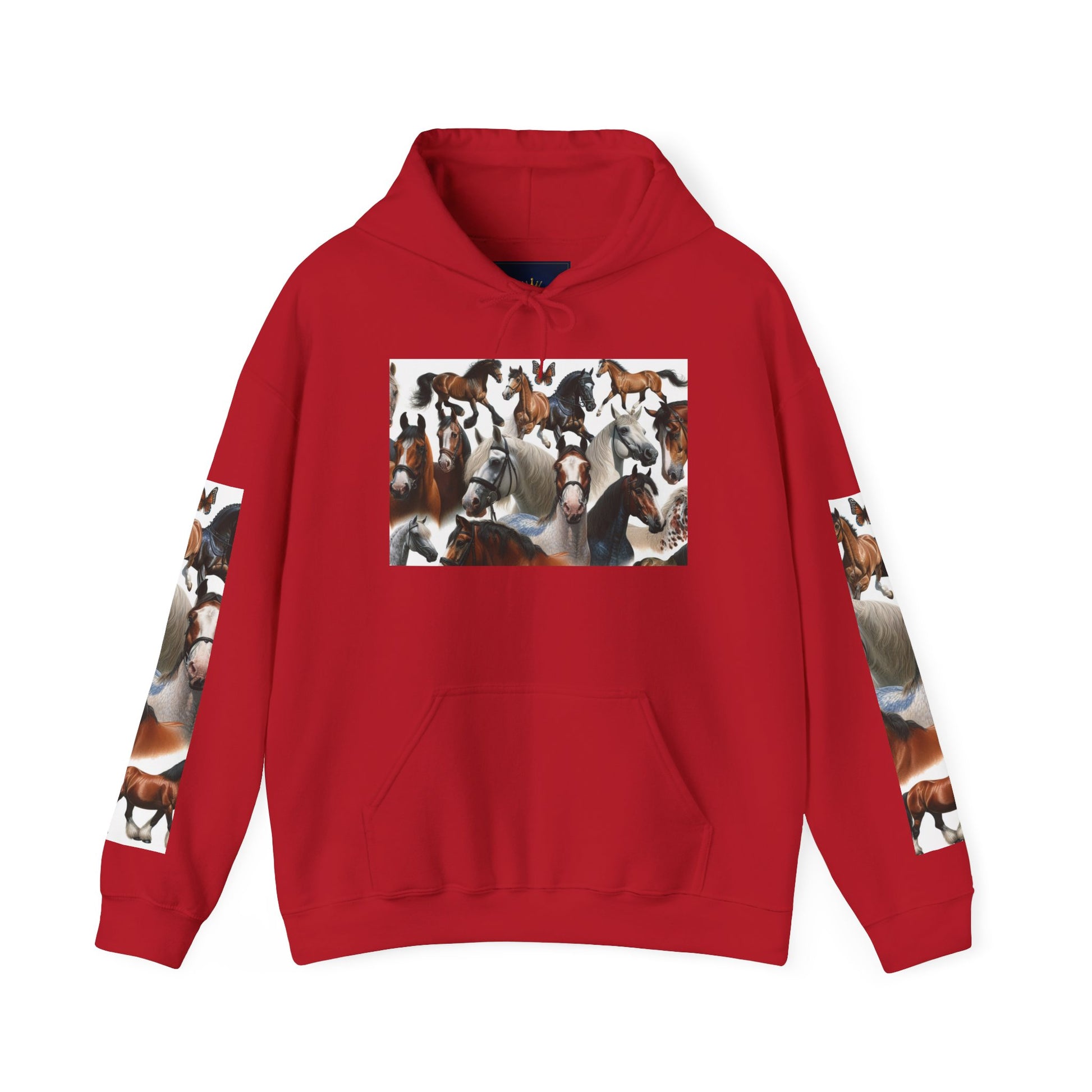 Horse Lover's Unisex Heavy Blend Hoodie, Cozy Equine Sweatshirt for Equestrians, Gifts for Horse Enthusiasts, Ideal for Animal Lovers