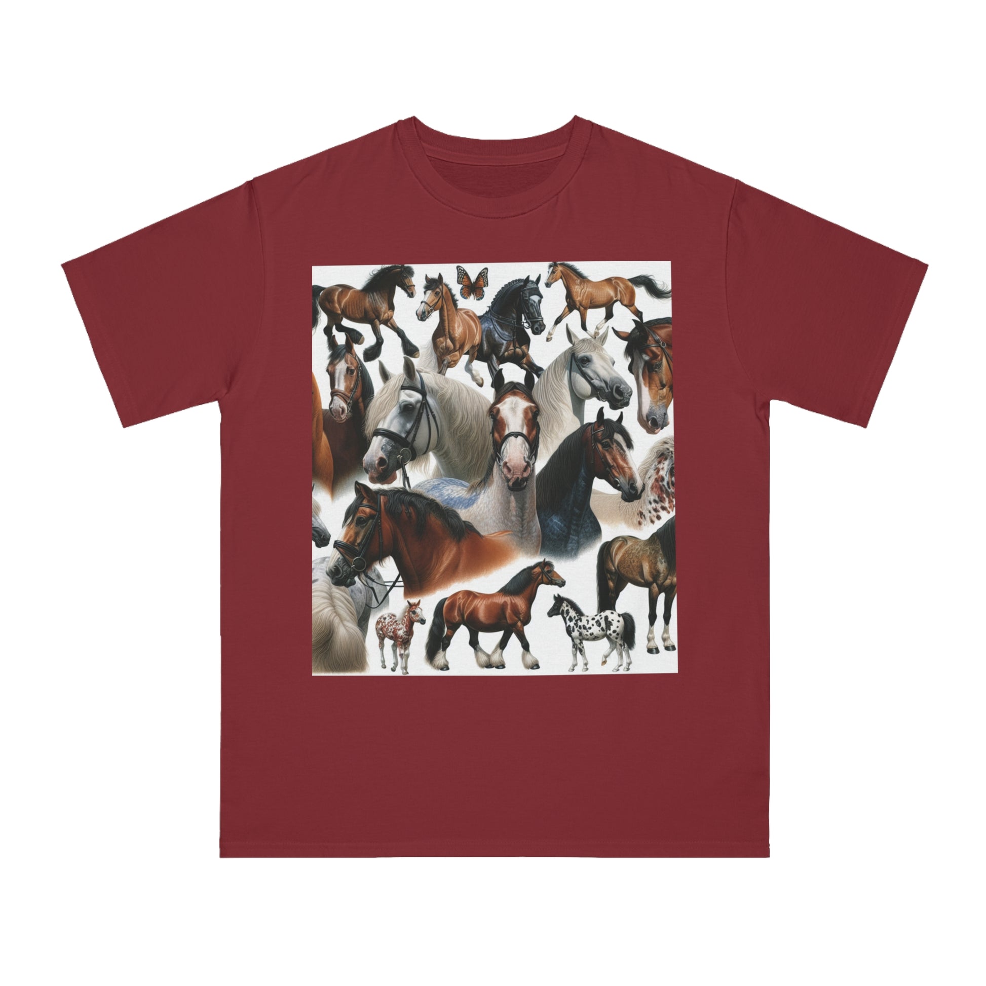 Organic Horse Lover T-Shirt | Gift for Equestrian Enthusiasts, Farm Apparel, Animal Art Tee, Nature Lover Gift, Casual Wear