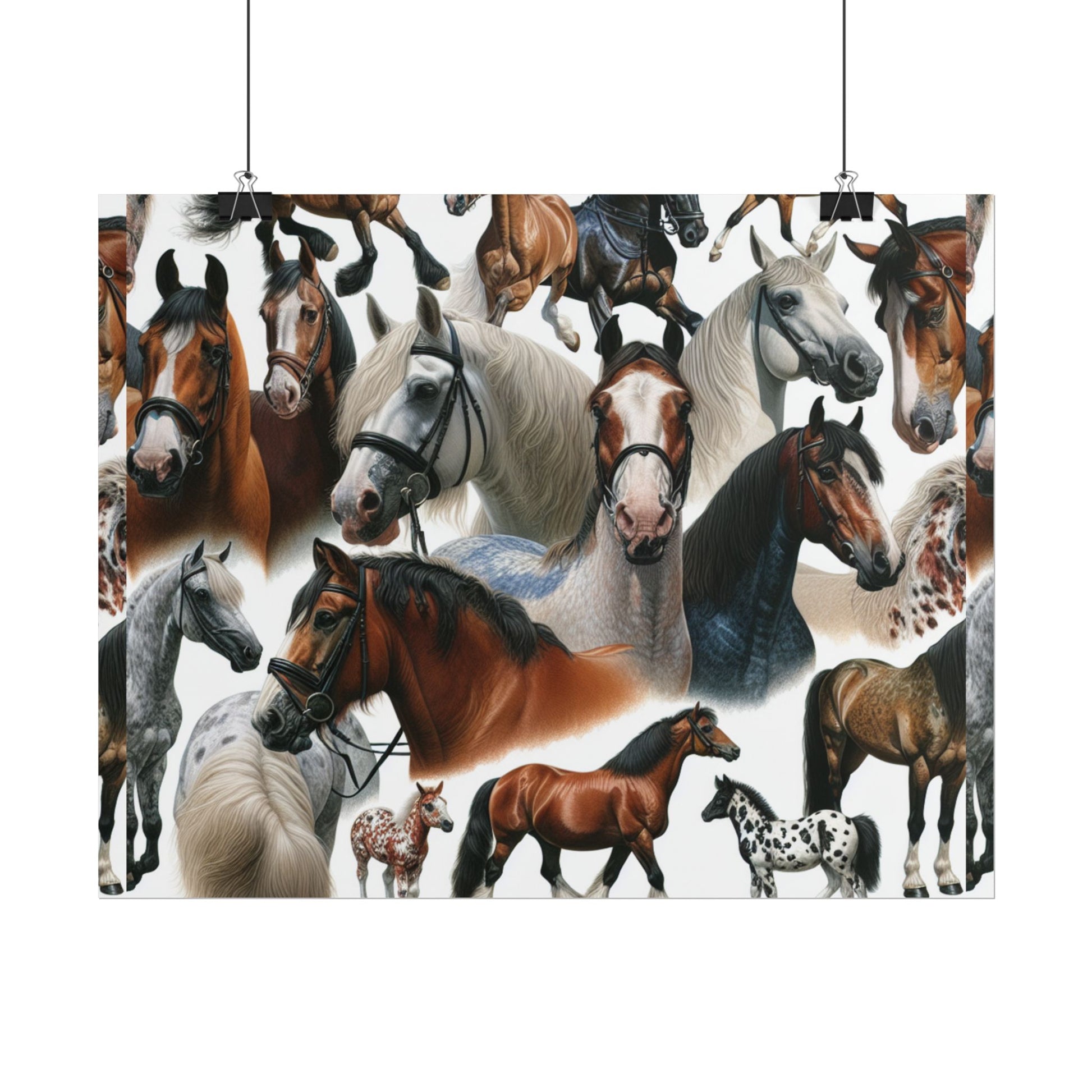 Equestrian Art Prints, Horse Lover Decor, Animal Poster, Equine Wall Art, Gifts for Equestrians