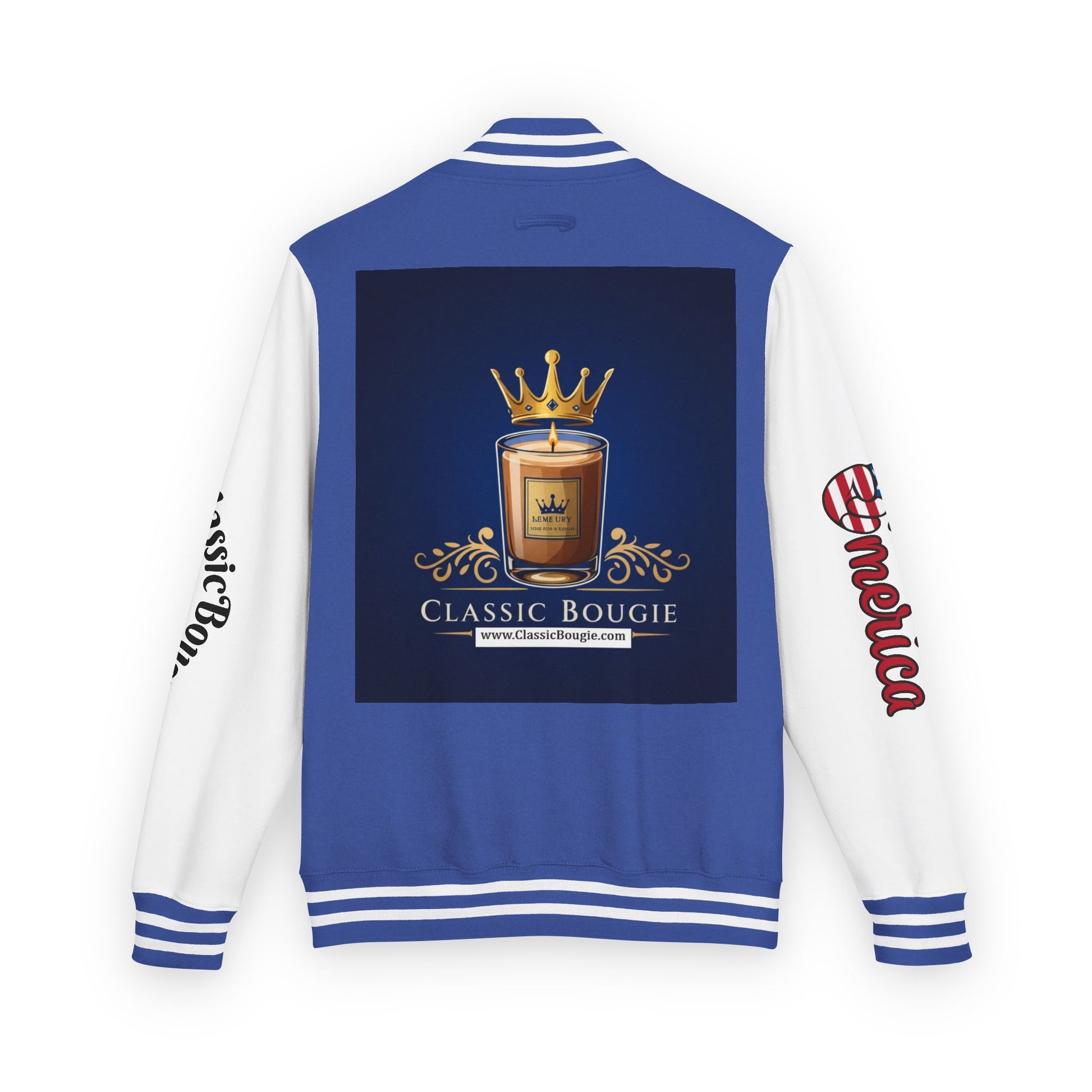 Classic Bougie Unisex Heavyweight Letterman Jacket - Vintage Style, Casual Wear, Trendy Outerwear, College Spirit, Gift for Him/Her