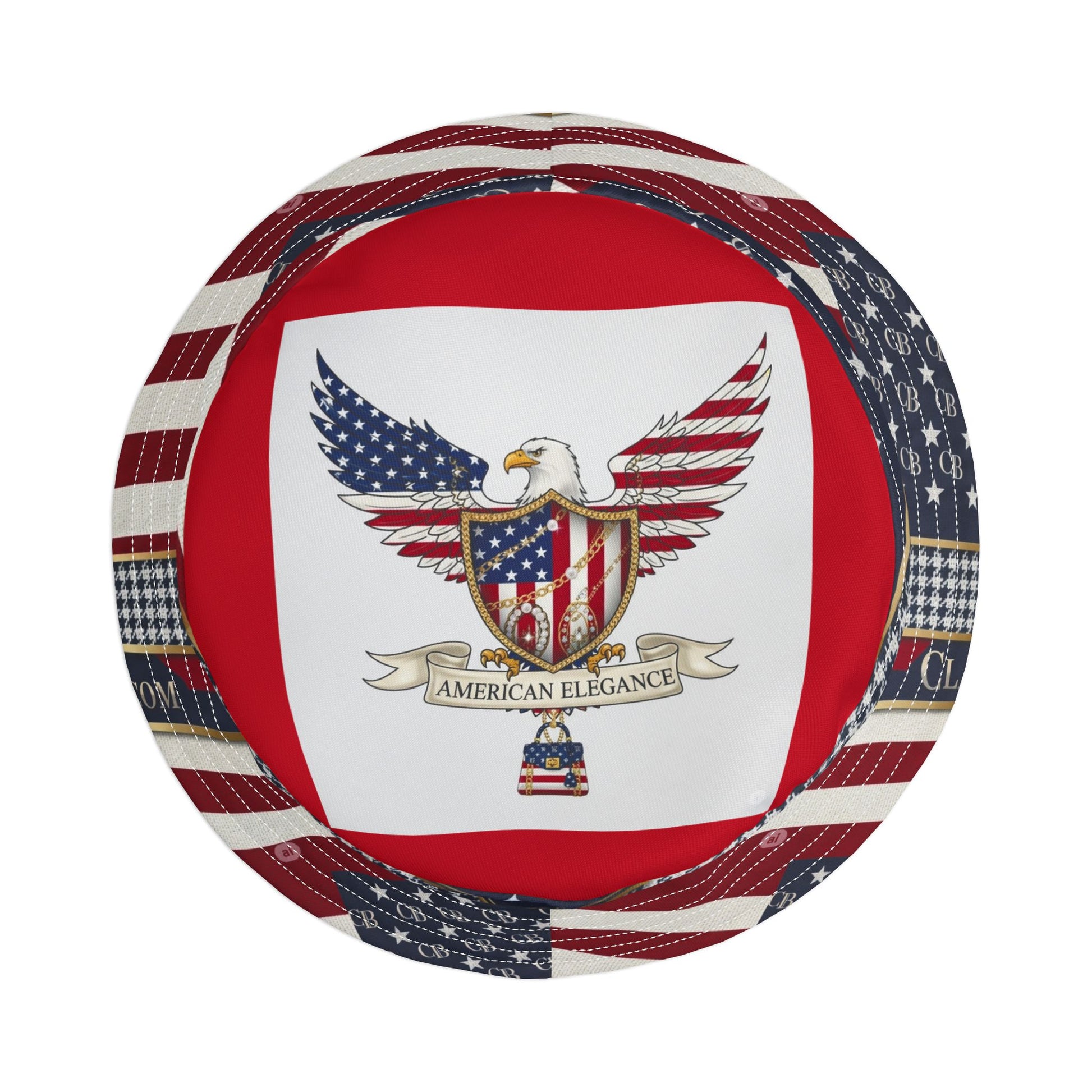 Patriotic Bucket Hat, Summer Accessory, Festival Hat, Holiday Gift, Stylish Sun Protection