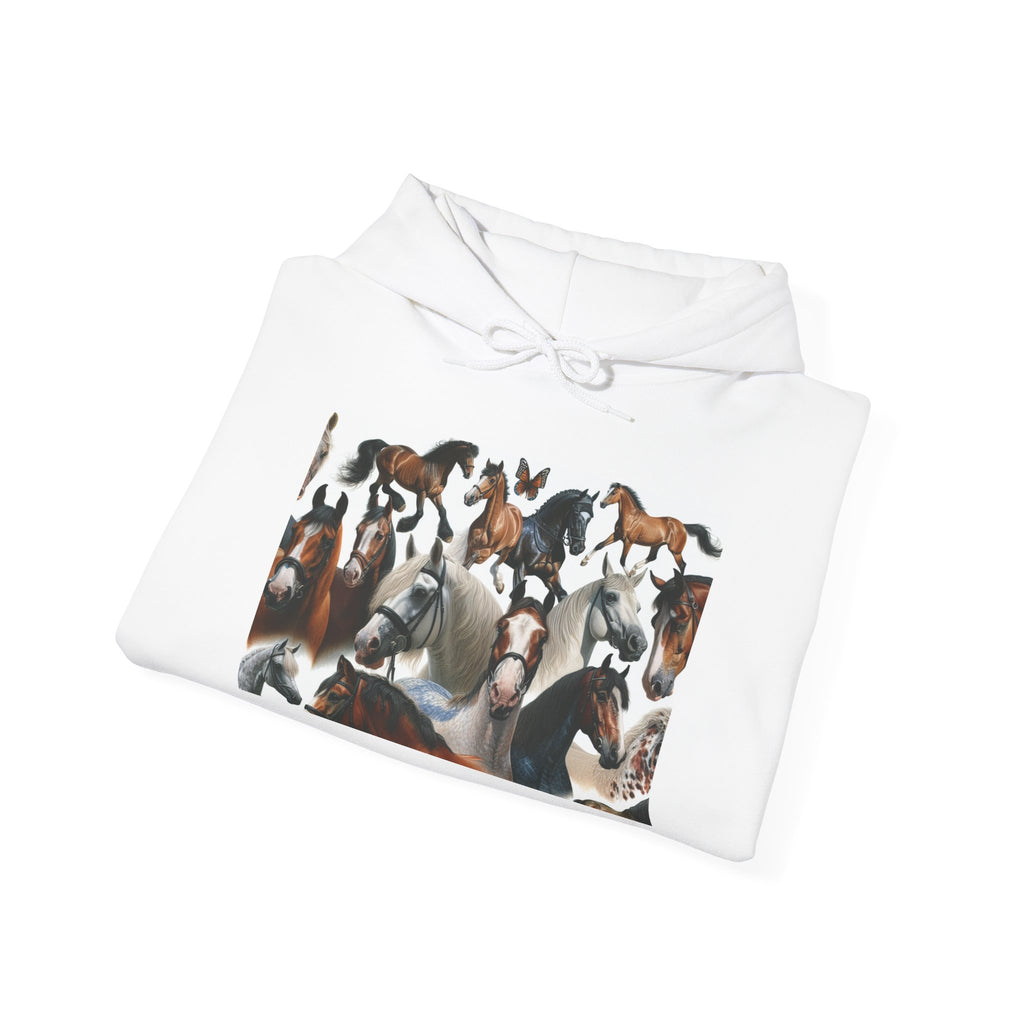 Horse Lover's Unisex Heavy Blend Hoodie, Cozy Equine Sweatshirt for Equestrians, Gifts for Horse Enthusiasts, Ideal for Animal Lovers