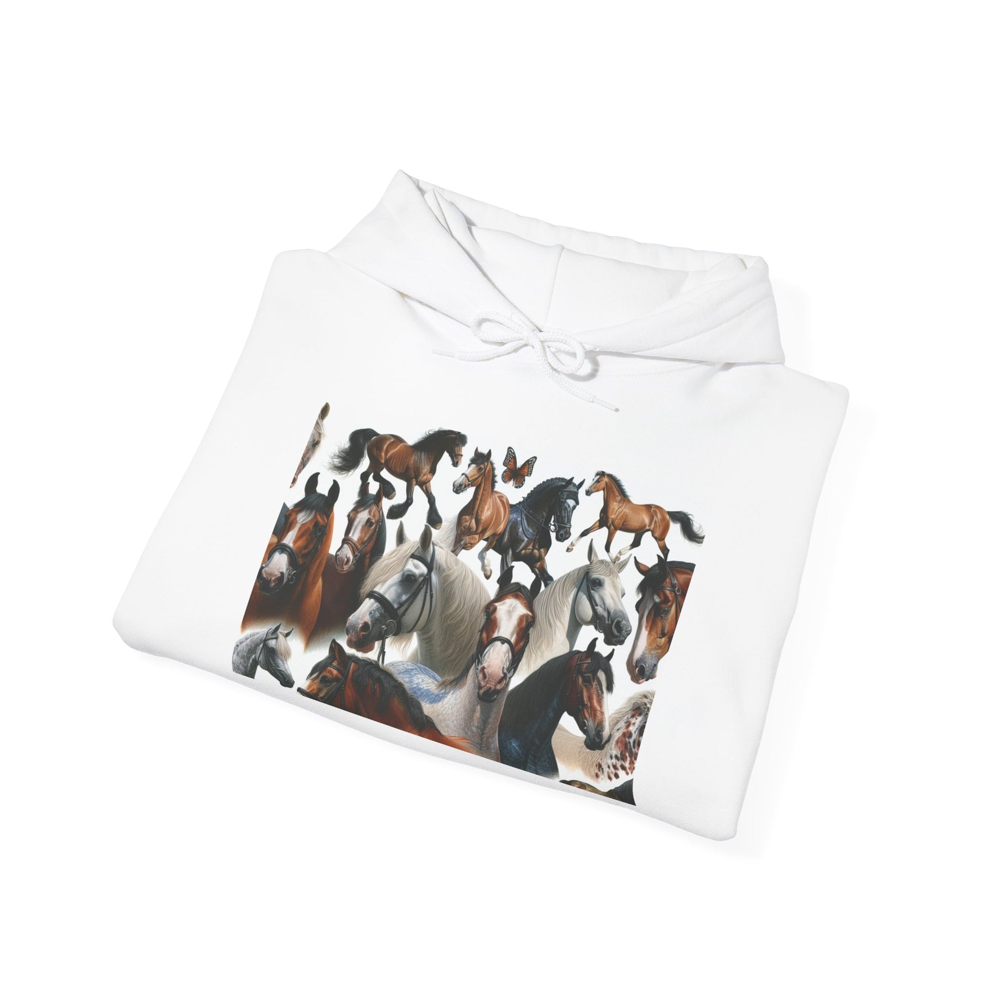 Horse Lover's Unisex Heavy Blend Hoodie, Cozy Equine Sweatshirt for Equestrians, Gifts for Horse Enthusiasts, Ideal for Animal Lovers