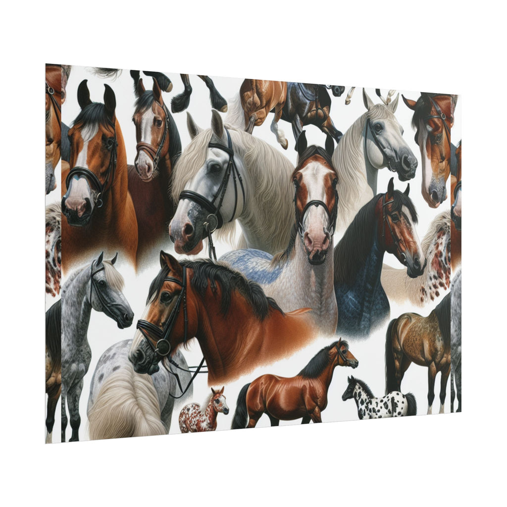Equestrian Art Prints, Horse Lover Decor, Animal Poster, Equine Wall Art, Gifts for Equestrians
