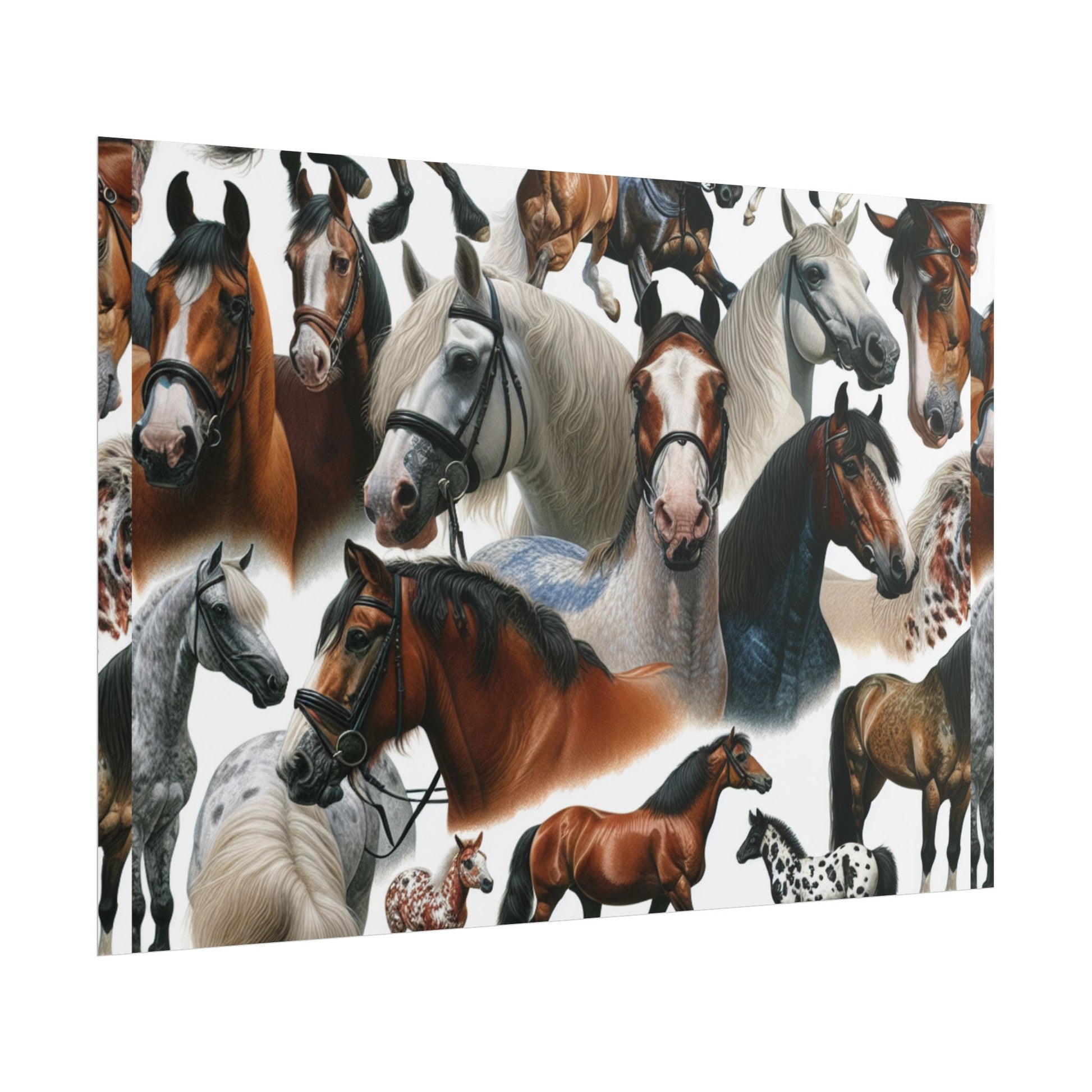 Equestrian Art Prints, Horse Lover Decor, Animal Poster, Equine Wall Art, Gifts for Equestrians