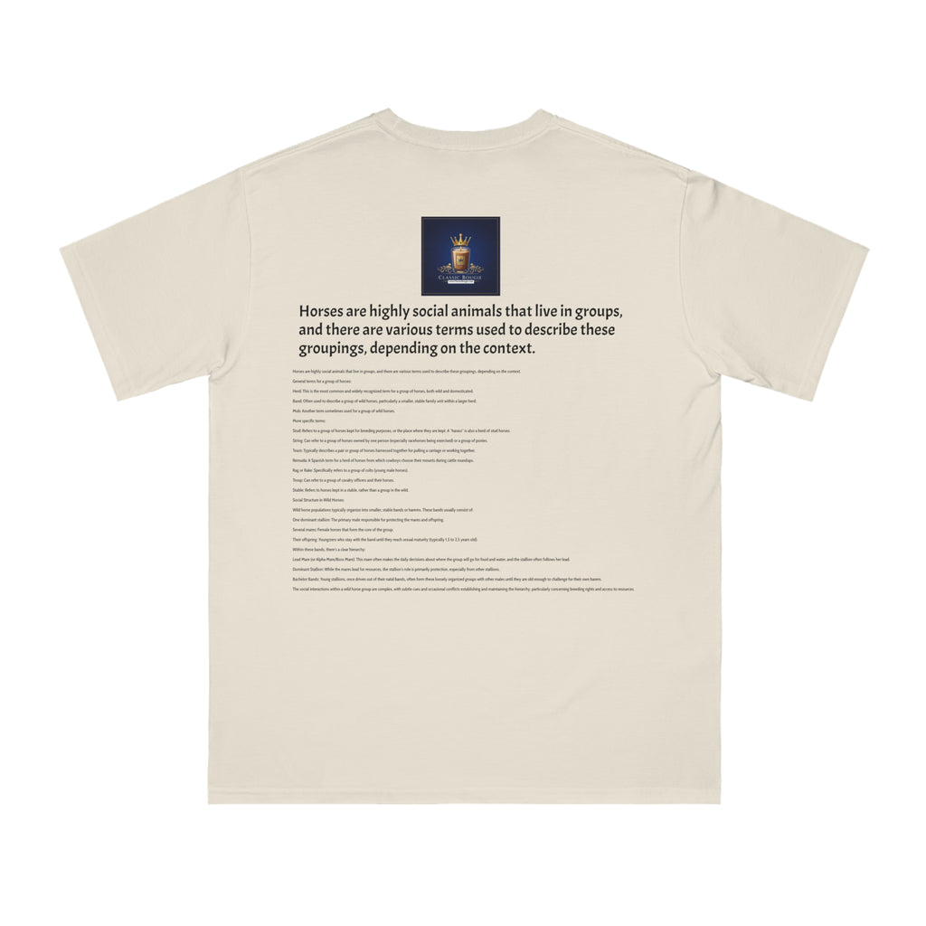 Organic Horse Lover T-Shirt | Gift for Equestrian Enthusiasts, Farm Apparel, Animal Art Tee, Nature Lover Gift, Casual Wear