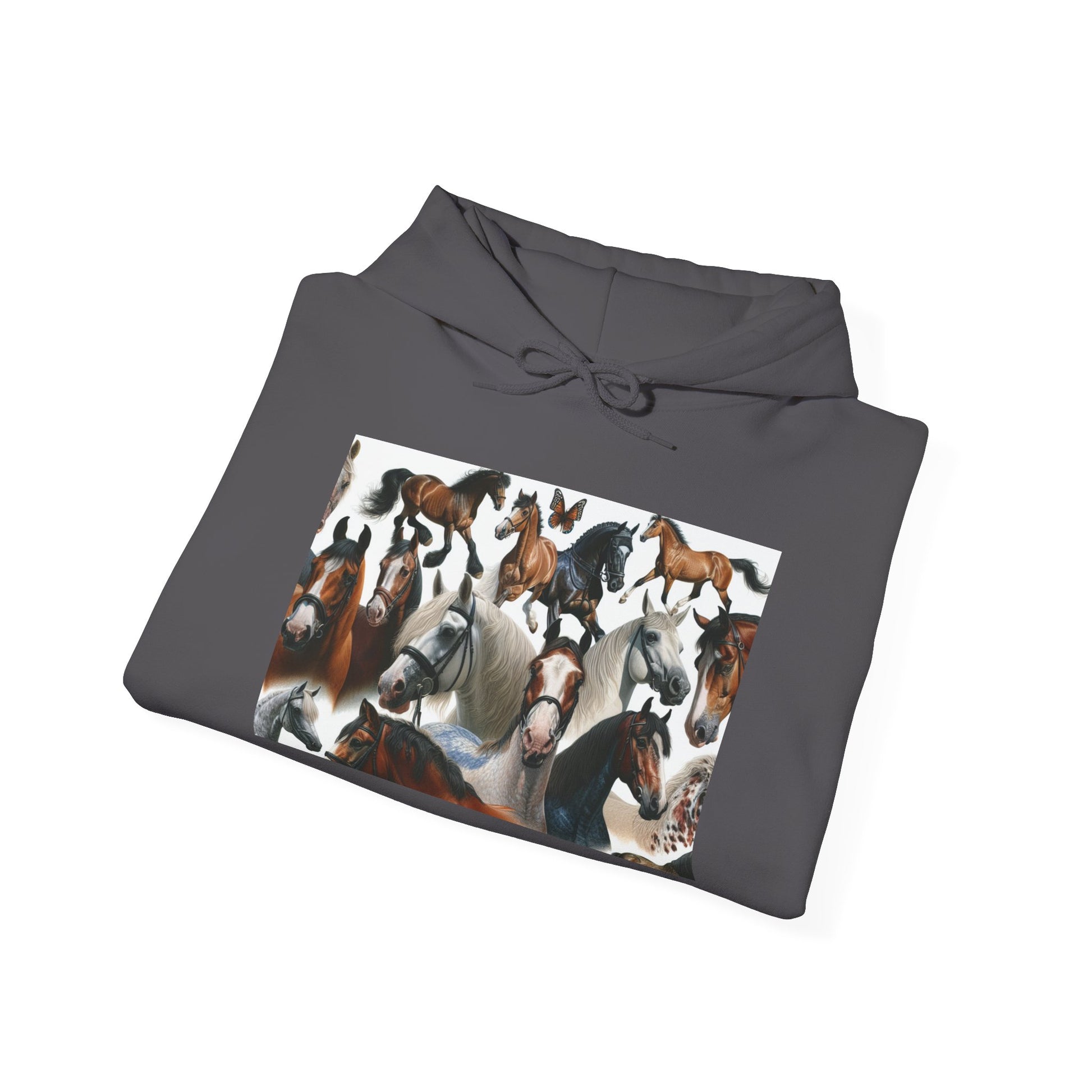 Horse Lover's Unisex Heavy Blend Hoodie, Cozy Equine Sweatshirt for Equestrians, Gifts for Horse Enthusiasts, Ideal for Animal Lovers