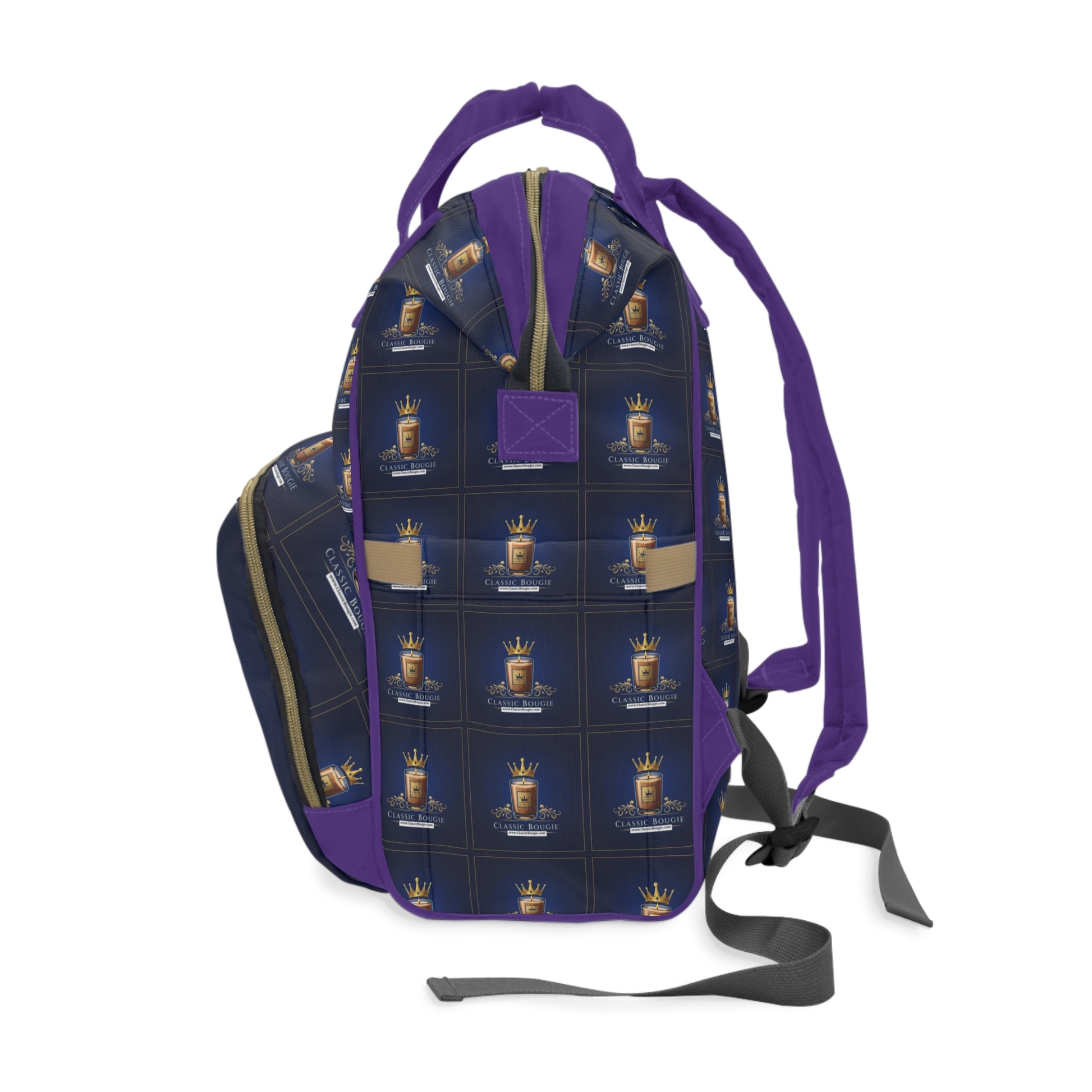 Royal Crown Diaper Backpack - Stylish Baby Carrier, Trendy Mom Bag, Multi-Purpose & Practical, Perfect Baby Shower Gift, Designer Tote