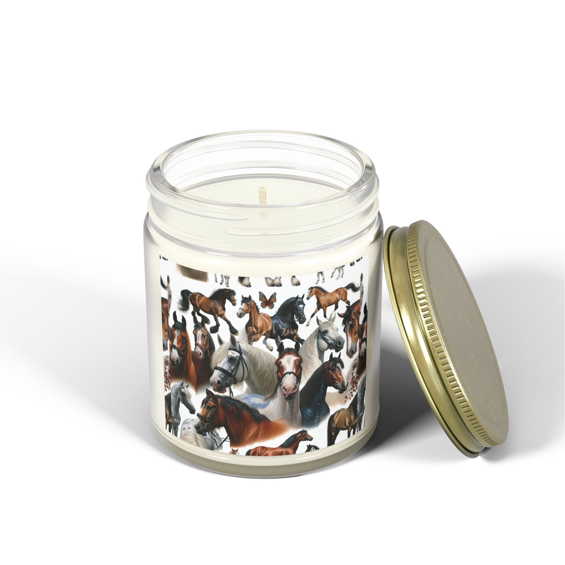 Scented Candles with Horse Design, Cozy Home Decor, Gift for Horse Lovers, Farmhouse Candle, Aromatherapy Candle